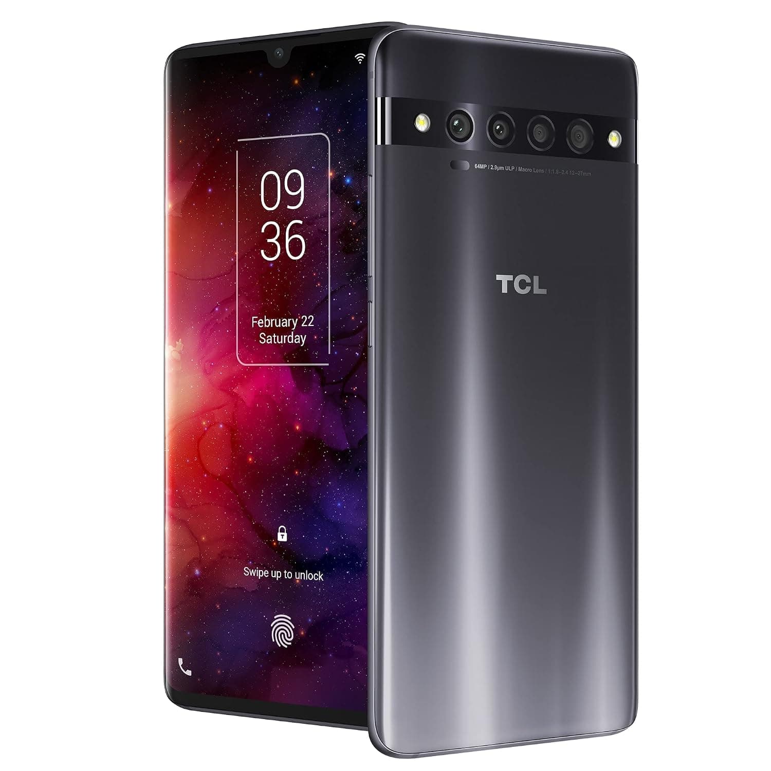 TCL 10 PRO DUAL-SIM 128GB ROM + 6GB RAM (GSM Only | No CDMA) Factory Unlocked 4G/LTE Smartphone (Ember Grey) - International Version