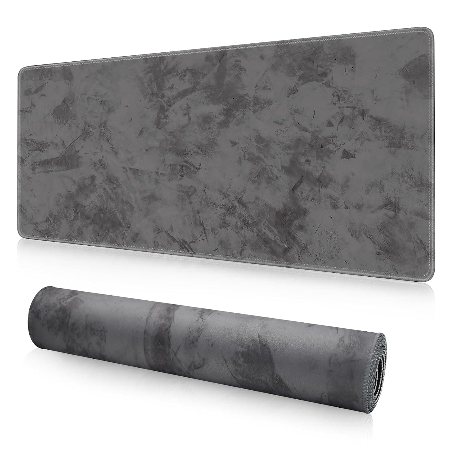 Large Mouse Pad Extended Gaming Mouse Pad Non-Slip Rubber Base 800x300mm Mouse pad Office Desk Mat Desk Pad Smooth Cloth Surface Keyboard Mouse Pads for Computers (Dark Gray)