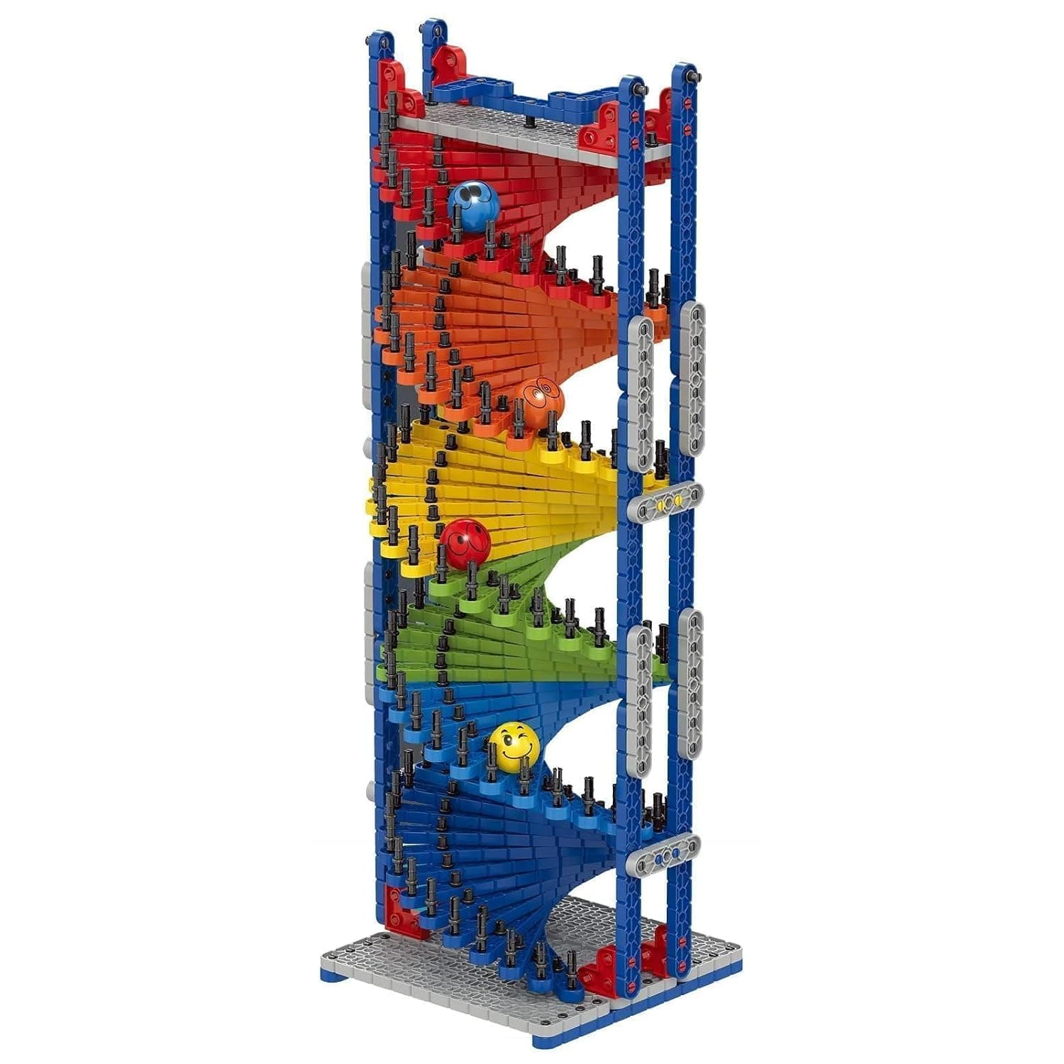 Joyzzz Marble Run Building Blocks Set, 550+ PCS Construction Toys Set with 4 Marbles, DNA Double Helix Model Kit, Science Kit Learning Toy, Educational Stem Toy Gift for Girls and Boys