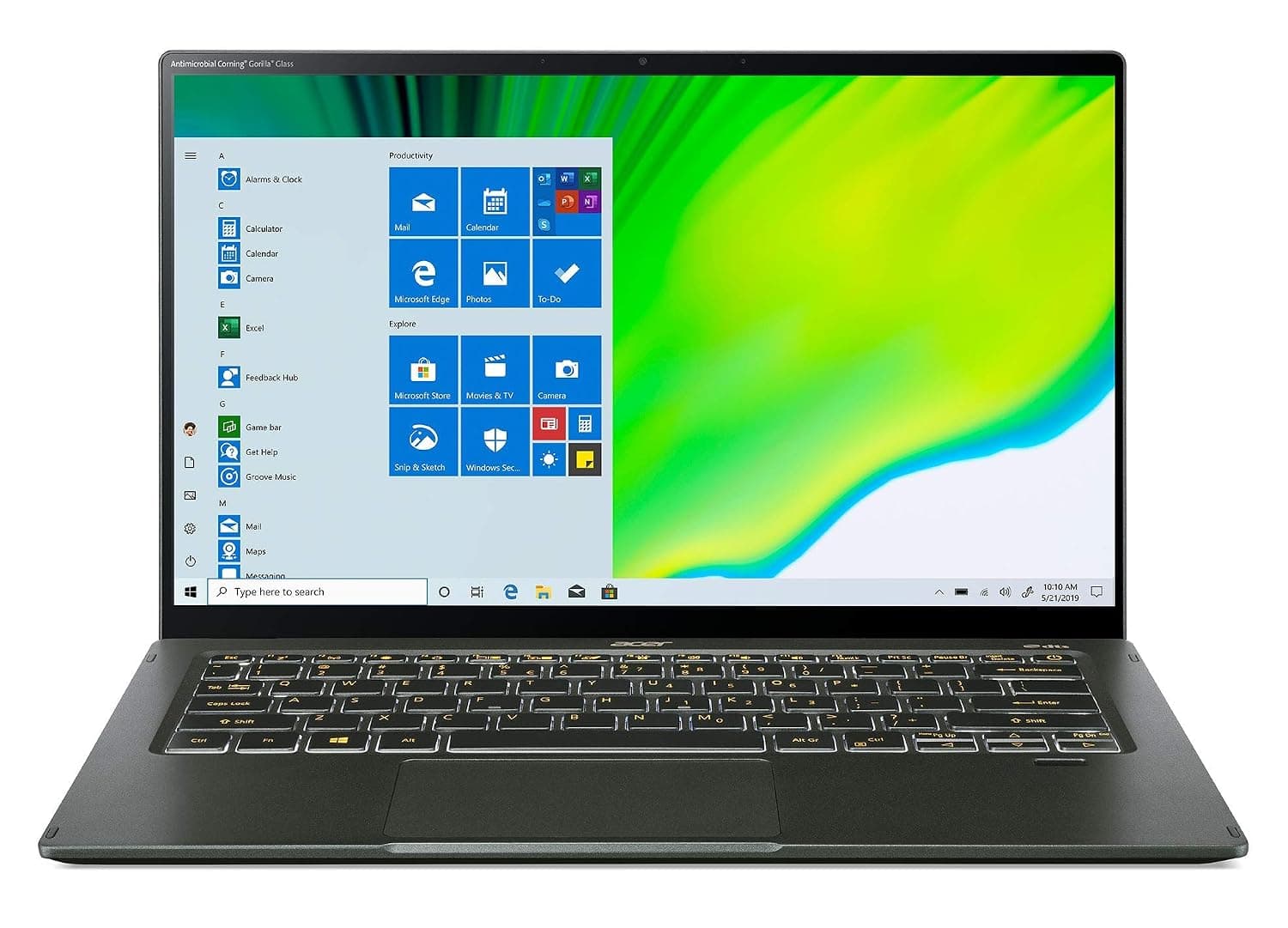 Acer Swift 5 Intel i7 11th Gen 14"(35cm) Ultra Thin and Light EVO Business Laptop (16GB RAM/1TB SSD/ Windows 10 Home/ Full HD IPS Display with Touchscreen, Mist Green, 1.05 kg) SF514-55TA