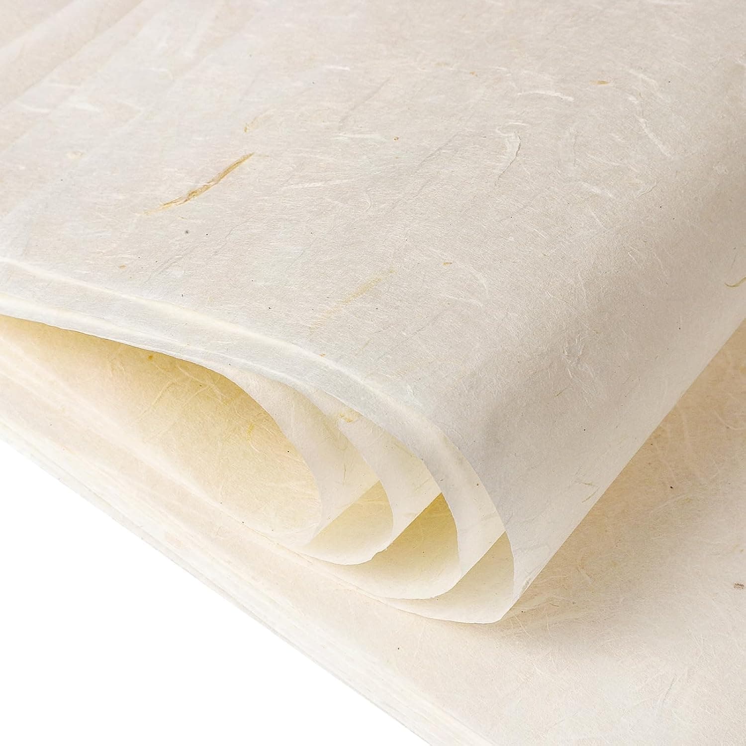 Prudiut 60 Sheets A4 Mulberry Rice Paper 8.5 x 11in Decorative Paper for DIY Crafts, Calligraphy, Painting, Gift Wrap | Handmade Mulberry Paper, Smooth Texture, Absorbent Surface, for Writing, Drawing, Decoupage, Scrapbooking and Diy Crafts