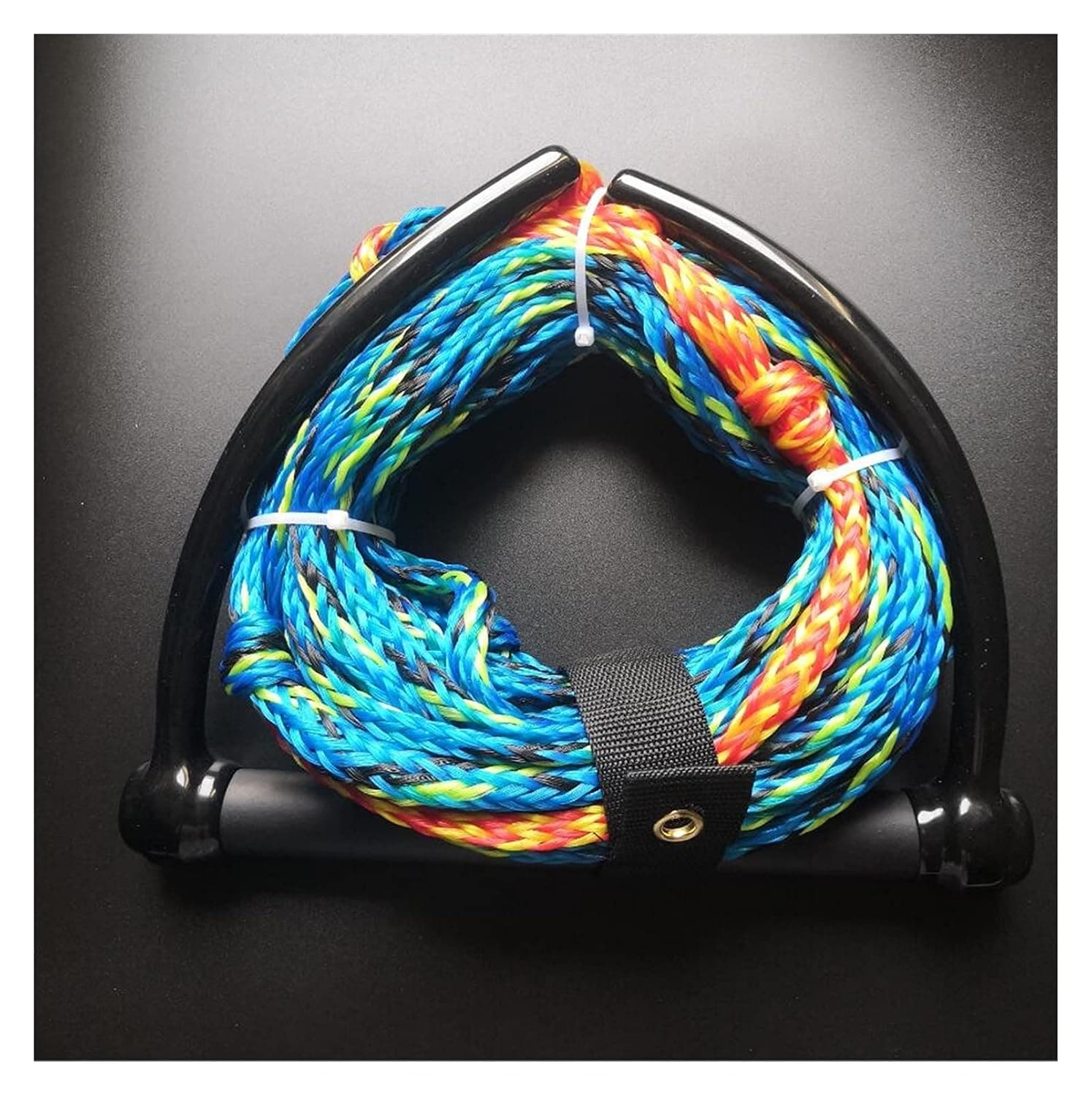 Surfboard Accessories Water Ski Wakeboard Leash 15 Inch Kneeboard Rope For Boating 3-Section Waterski Watersports Rope Floating Handle Surfboard Foot Rope Replacement (Color : Blue 2)