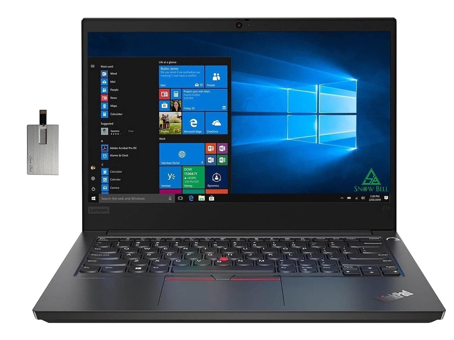 Lenovo ThinkPad E14 Intel Core i5-10210U X4 1.6GHz 8GB 256GB SSD 14" Win10, Black