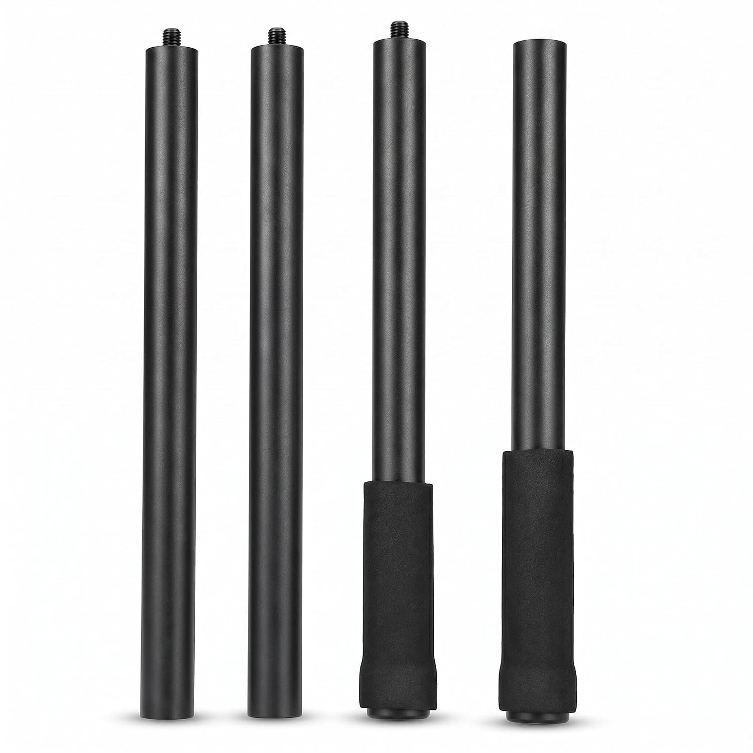 Adjustable Yoga Stretching Stick - Steel Fitness Equipment with Foam Handles, Detachable Design for Flexibility Training, 30-60 Inch Portable Exercise Tool