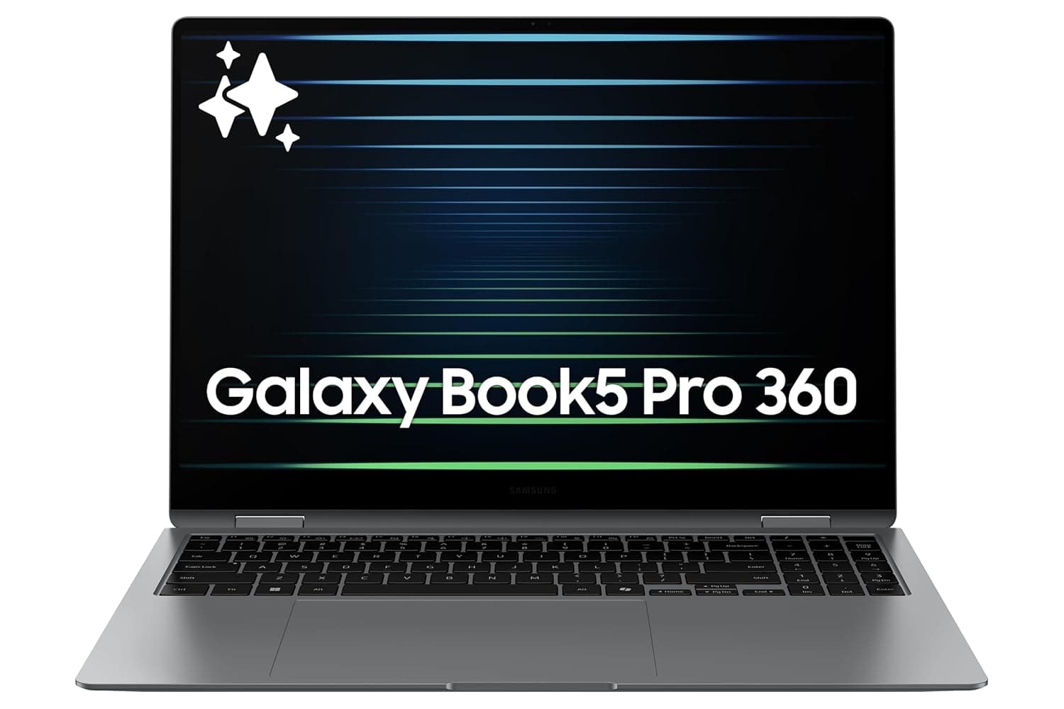 SAMSUNG 16” Galaxy Book5 Pro 360 Copilot AI Laptop PC Computer, Intel Core 7 Ultra Processor, 3K AMOLED (2880 x 1800) Touchscreen, 120HZ Refresh Rate, Dolby Atmos Quad Speakers, All-Day Battery Life