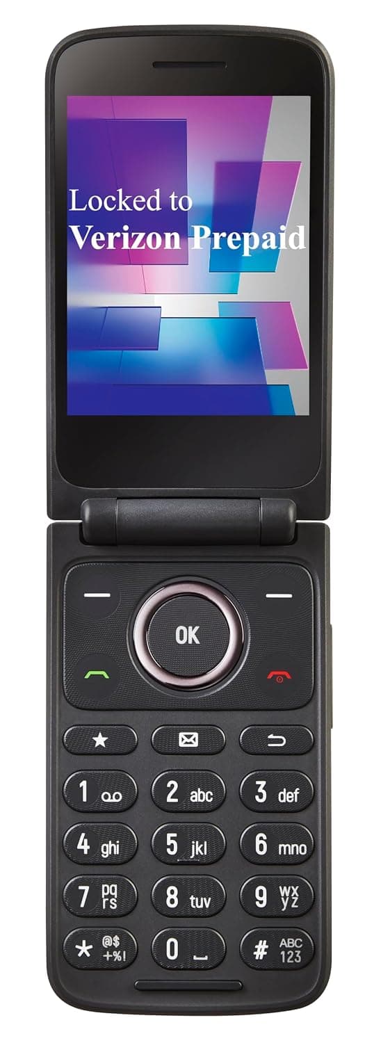 Verizon Prepaid TCL Go Flip 7 (T435S), 4G LTE Flip Phone, Easy-to-Use with Large Buttons, External Display, Long Battery Life - Locked to Verizon - Gray