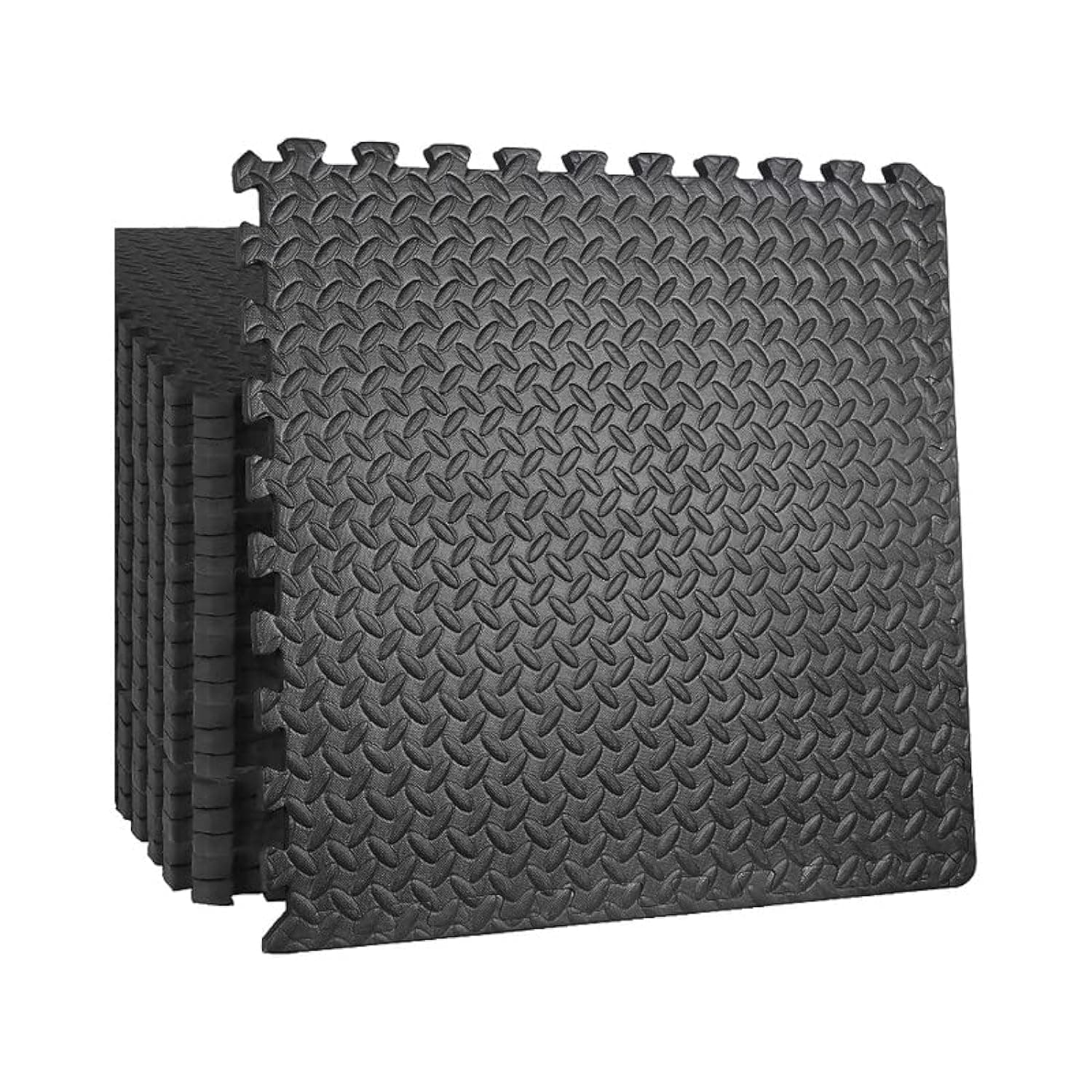 YALLA HomeGym Puzzle Exercise 20mm Mat with EVA Foam Interlocking Floor Tiles (62.5x62.5cm, 20mm), Protective Flooring Mats Interlocking for Gym Equipment