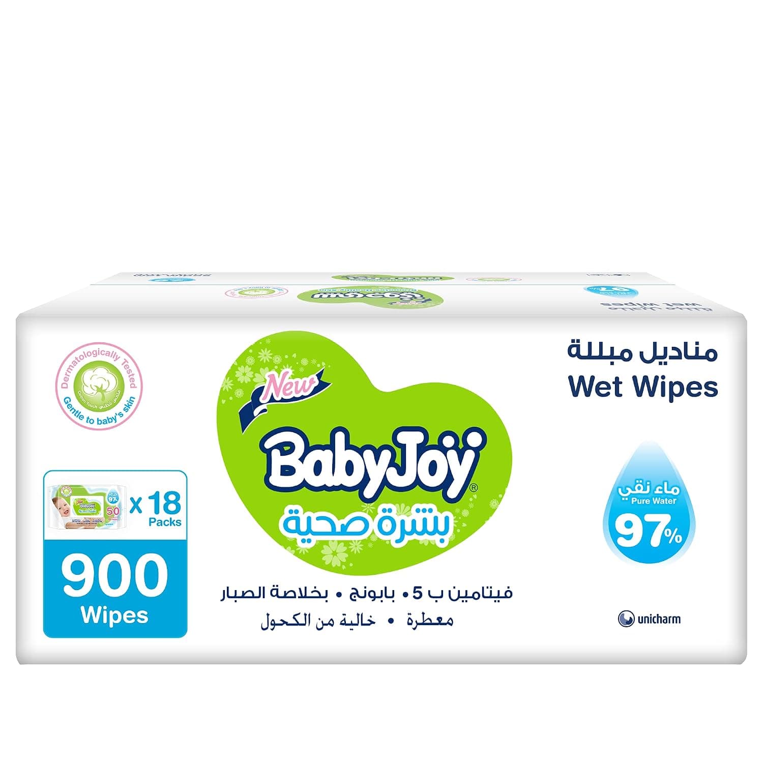 Babyjoy Healthy Skin, 18X50, 900 Baby Wet Wipes