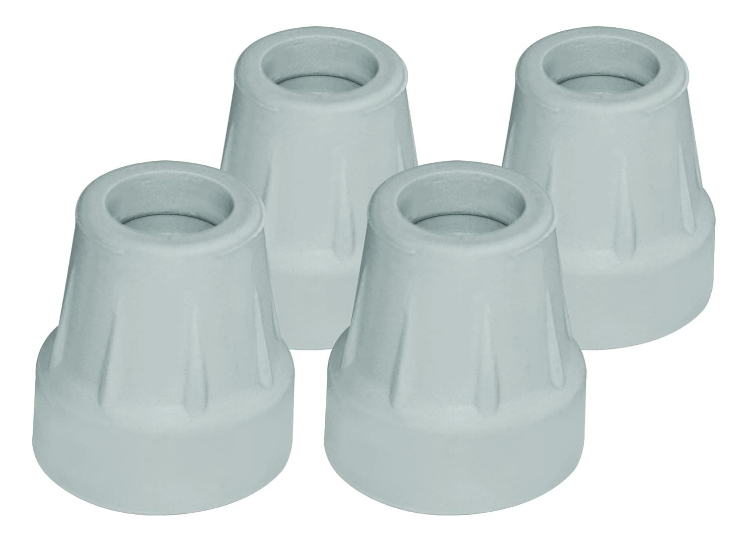 RMA705C0 - Gray Tips, Box of 4, Fits 5/8 Alum. Quad Canes