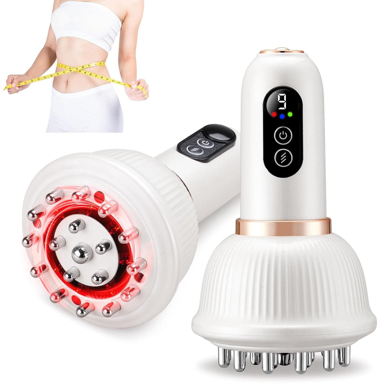 Lymphatic Drain Massager Vibrating Massager and Massage Tool, Used for Muscle Relaxation in The Legs, arms, and Abdomen.