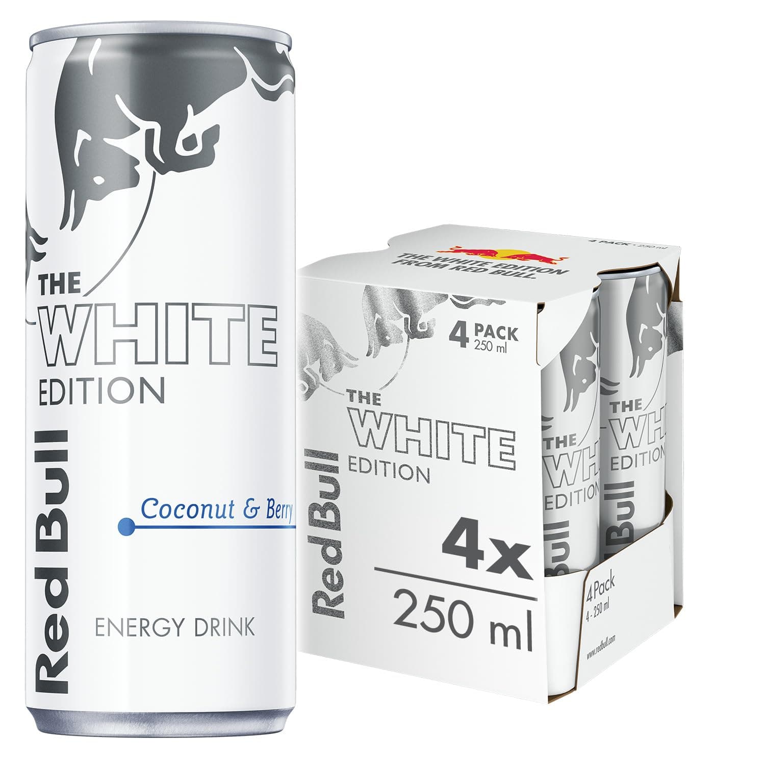 Red Bull Energy Drink White Edition 250ml 4Pack