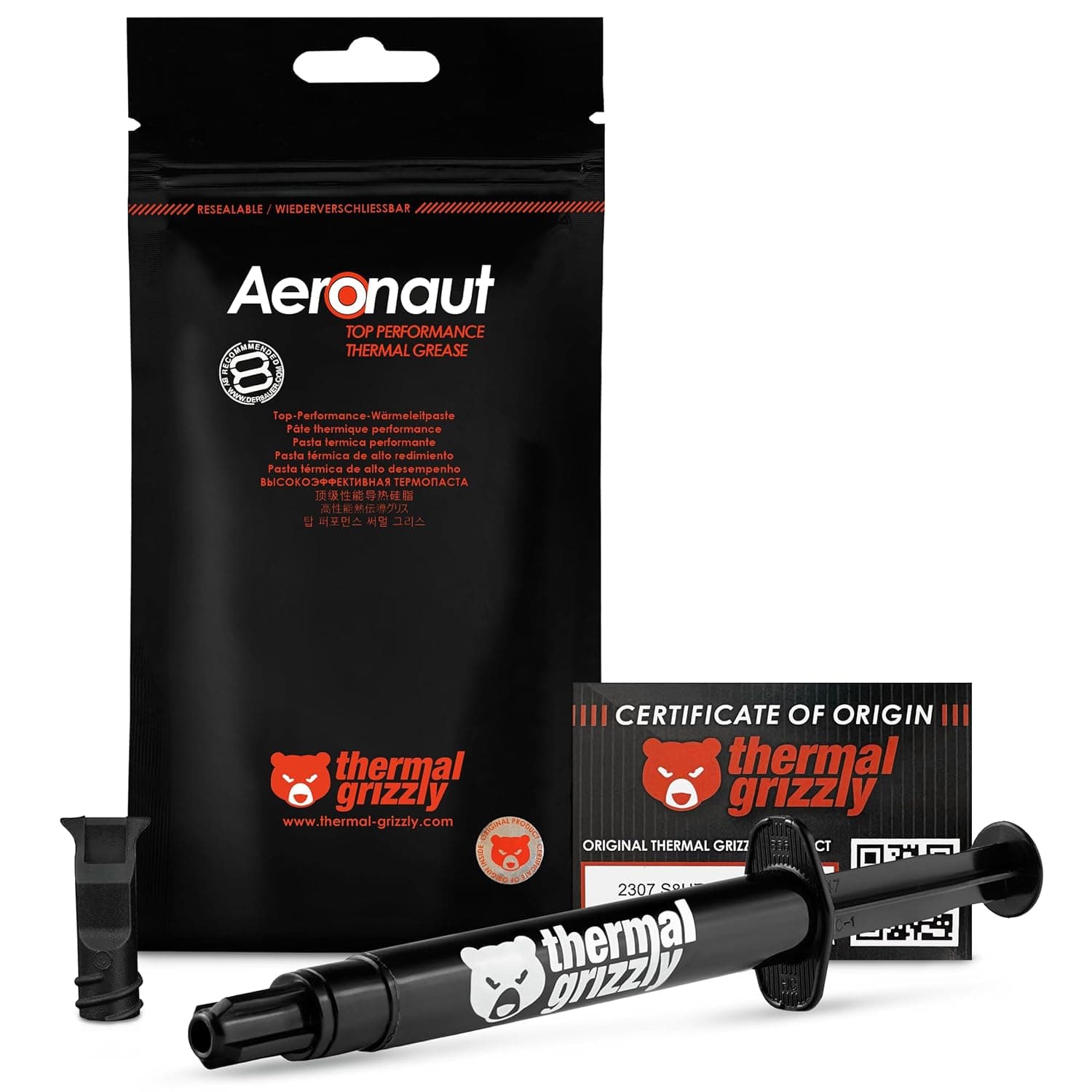 Thermal Grizzly Aeronaut - High Performance Thermal Paste - Ideal Entry Level Thermal Paste - Compatible with Most Cooling Solutions CPU/GPU/PS4/PS5/Xbox (3.9 Gram)