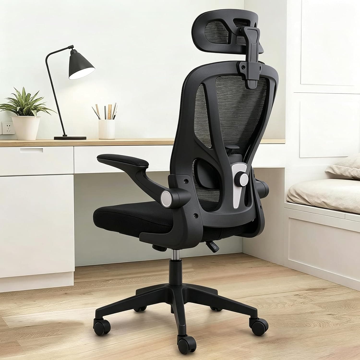 Comfortable Office Chair Ergonomic Desk Chair, 330 LBS Home Mesh Office Desk Chairs with Wheels, Gaming Chair, High Back Office Chair for Long Hours