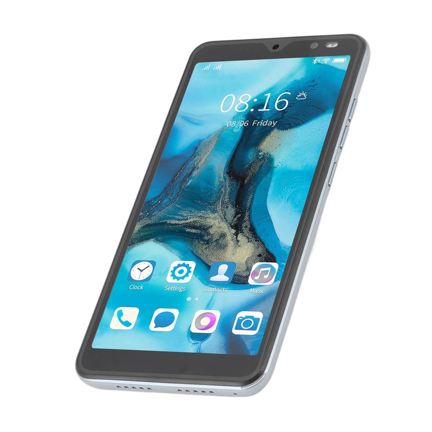 UitraM12 Mobile Phone 854x480 Screen Resolution UitraM12 Smartphone 5.45 Inch Quad Core Processor for Calls (Color : Grey)