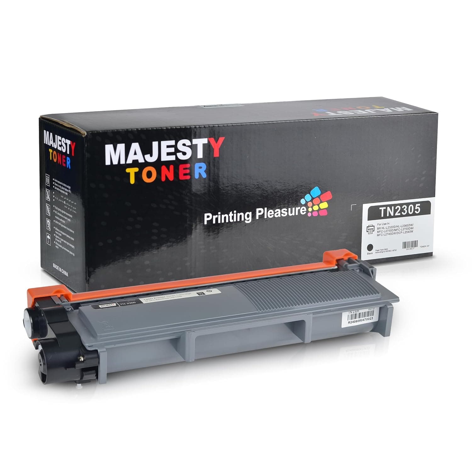 Majesty TN 2305 Compatible Toner Cartridge for Brother TN-2305 2355 2320 for Brother HL-L2320D HL-L2365DW MFC-L2700D MFC-MFC-L2700DW MFC-L2740DW Black