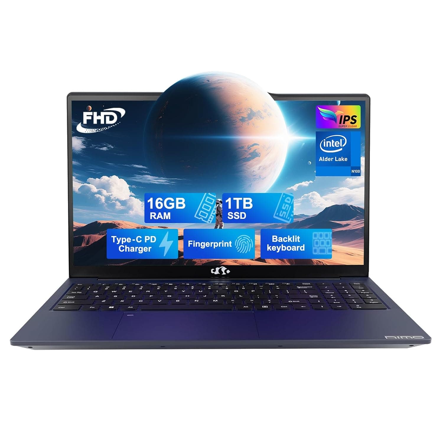 نيمو لابتوب العاب 15.6 انش FHD IPS، AMD رايزن 9 8945HS ثماني النواة راديون 780M GPU 16GB DDR5 RAM 1TB SSD (افضل من i9-13900H، حتى 5.2GHz) مع كيبورد باضاءة خلفية نوع C 100 واط، ويندوز 11