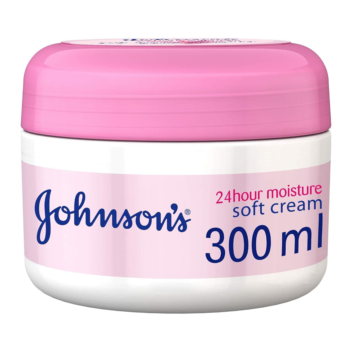 Johnson's Body Cream 300ml – 24 Hour Moisture for Soft & Smooth Skin, Nourishing Formula Provides Deep Hydration, Packaging May Vary