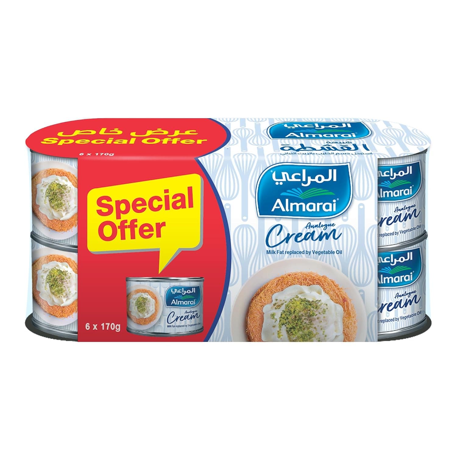 Long Life Cream with Vegetable Oil 6 Special Promo Pack 170 g