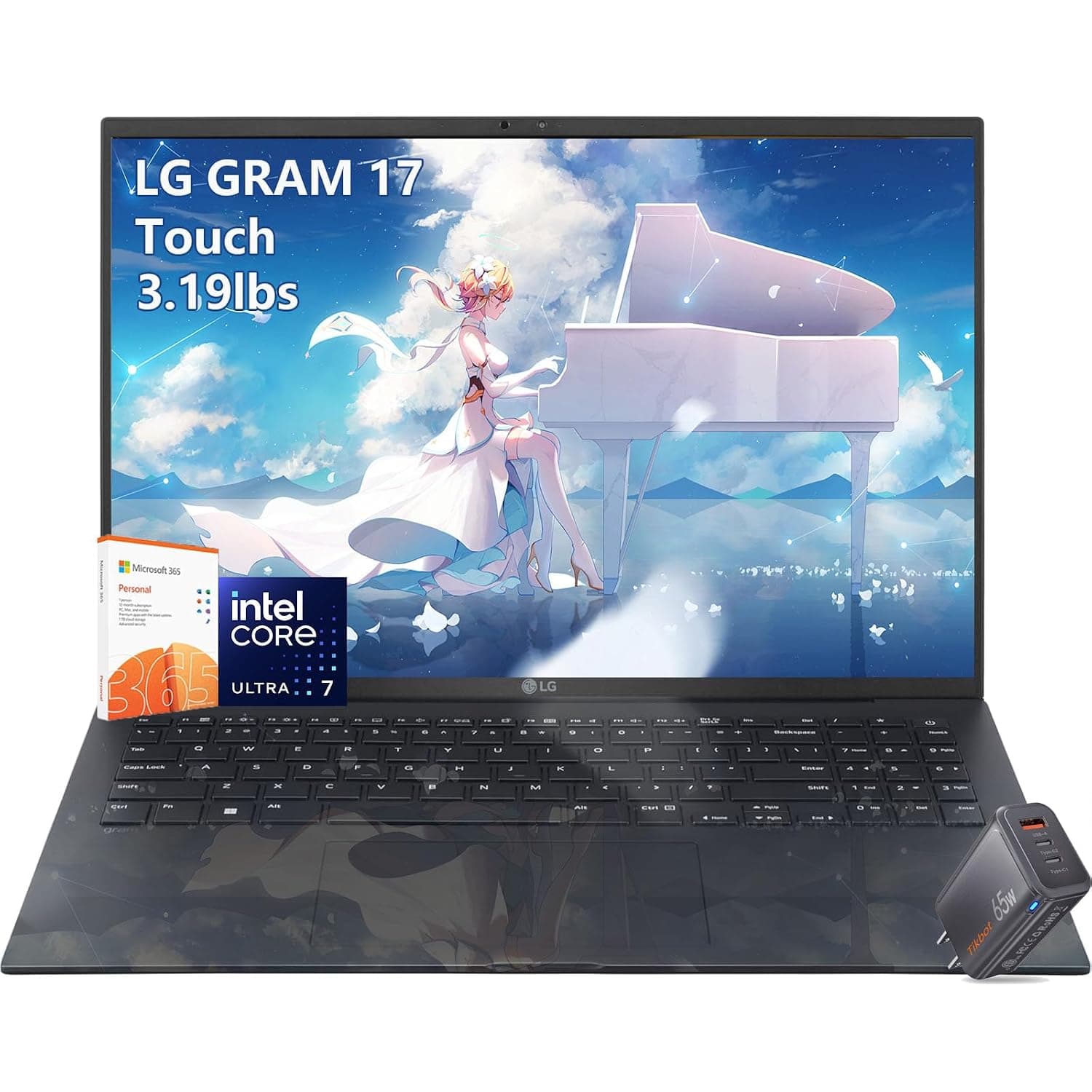 LG-gram 17 inch-Touchscreen Laptop - Intel Ultra 7 Beat Ryzen 7 7735U - 32GB RAM -2TB PCIe SSD -Windows 11 Pro - Backlit Keyboard - Ultra Thin Lightweight - Copilot PC -Business Work