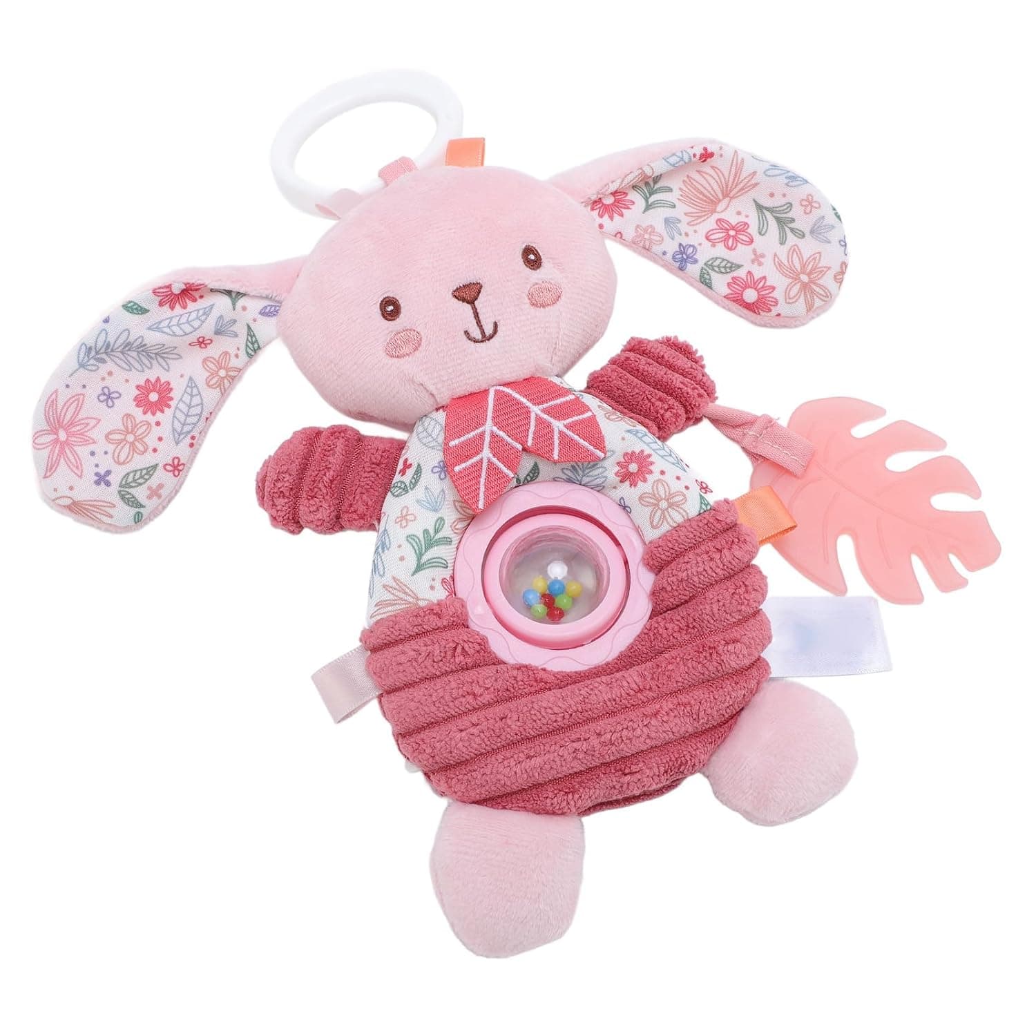 Fdit Activity Stroller, Baby Crib Hanging Toy, Cute Cartoon Design, Lightweight, Portable for Baby Cars, Pink Soft Plush