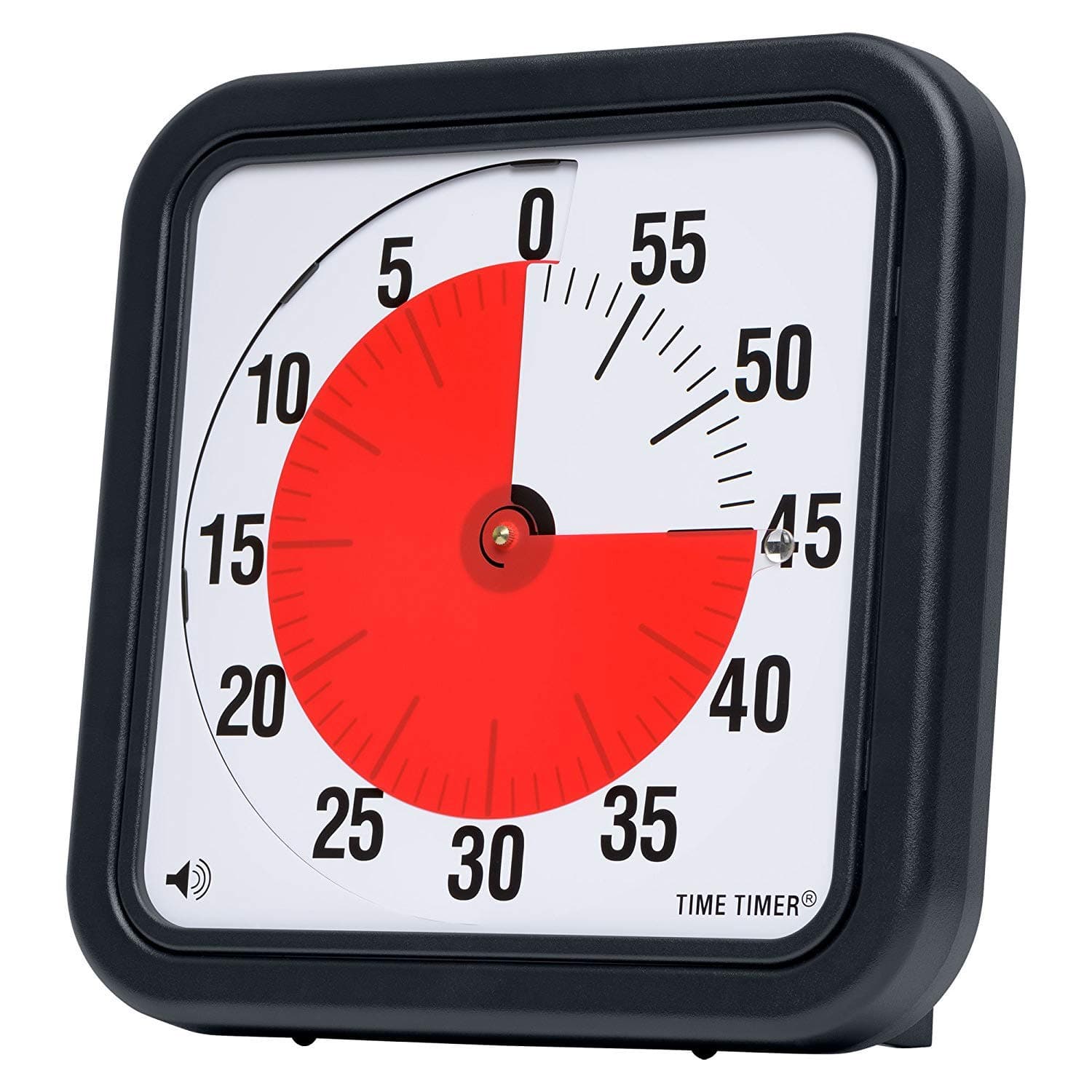 Time Timer Original 12 inch; 60 Minute Visual Timer – Classroom Or Meeting Countdown Clock for Kids and Adults (Black) (Time Timer 12")