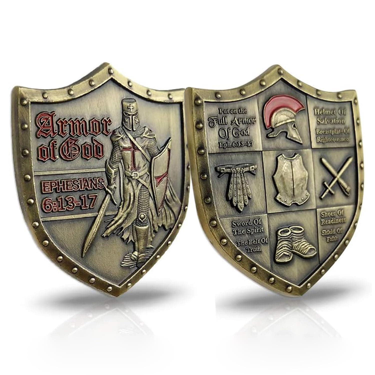 Armor of God Challenge Coin Eph 6:13-17 3D Coin Collection