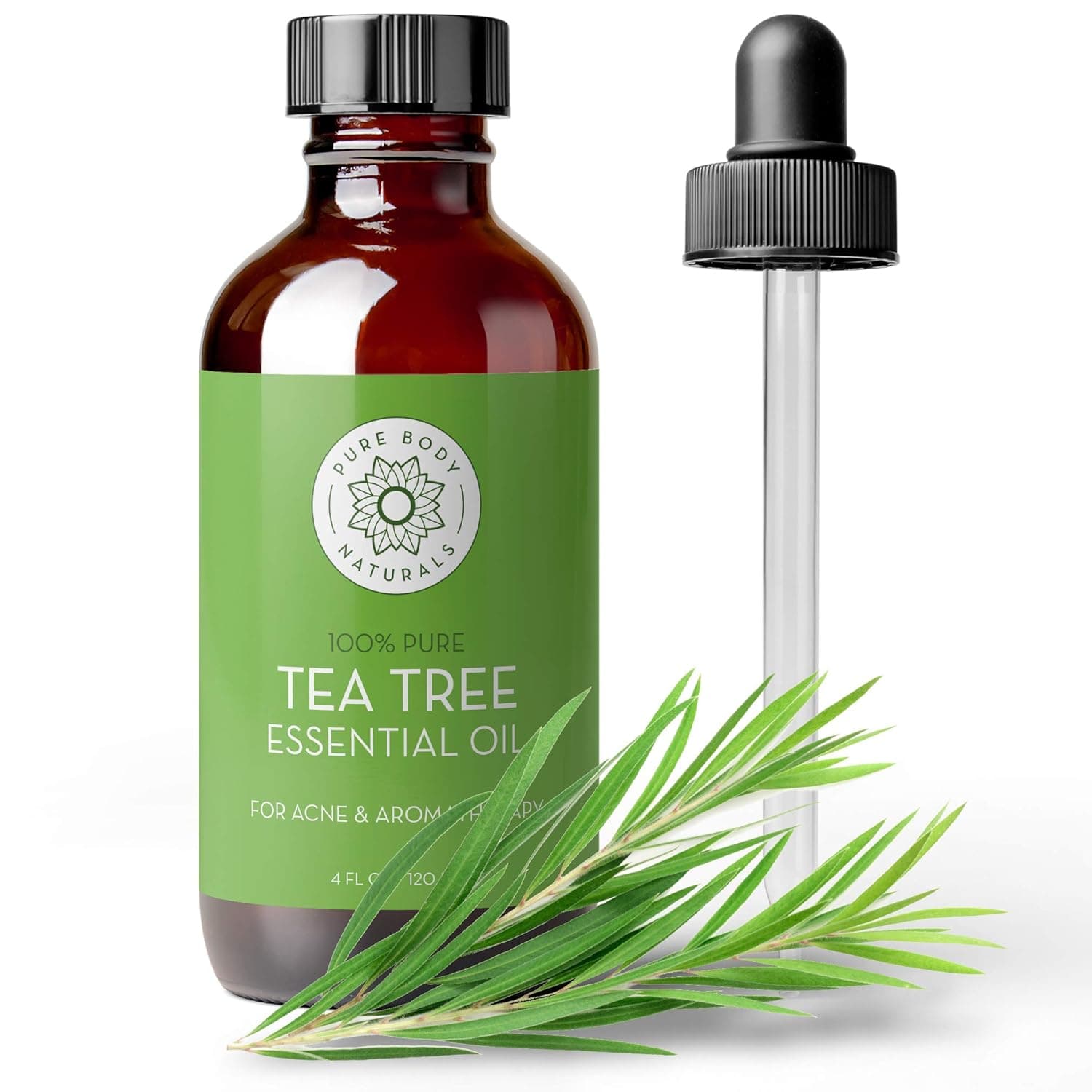 Pure Body Naturals Australian Tea Tree Aromatherapy Essential Oil, 4 Fl. Oz.
