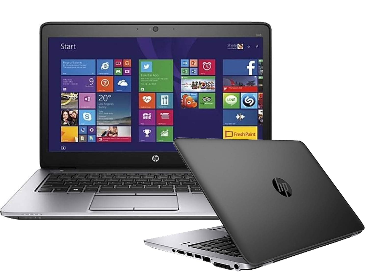 HP (Refurbished) EliteBook 840 G1 14-inch Ultrabook (Intel Core i5 4th Gen, 8GB Memory, 256GB SSD, WiFi, WebCam, Windows 11 (Renewed)