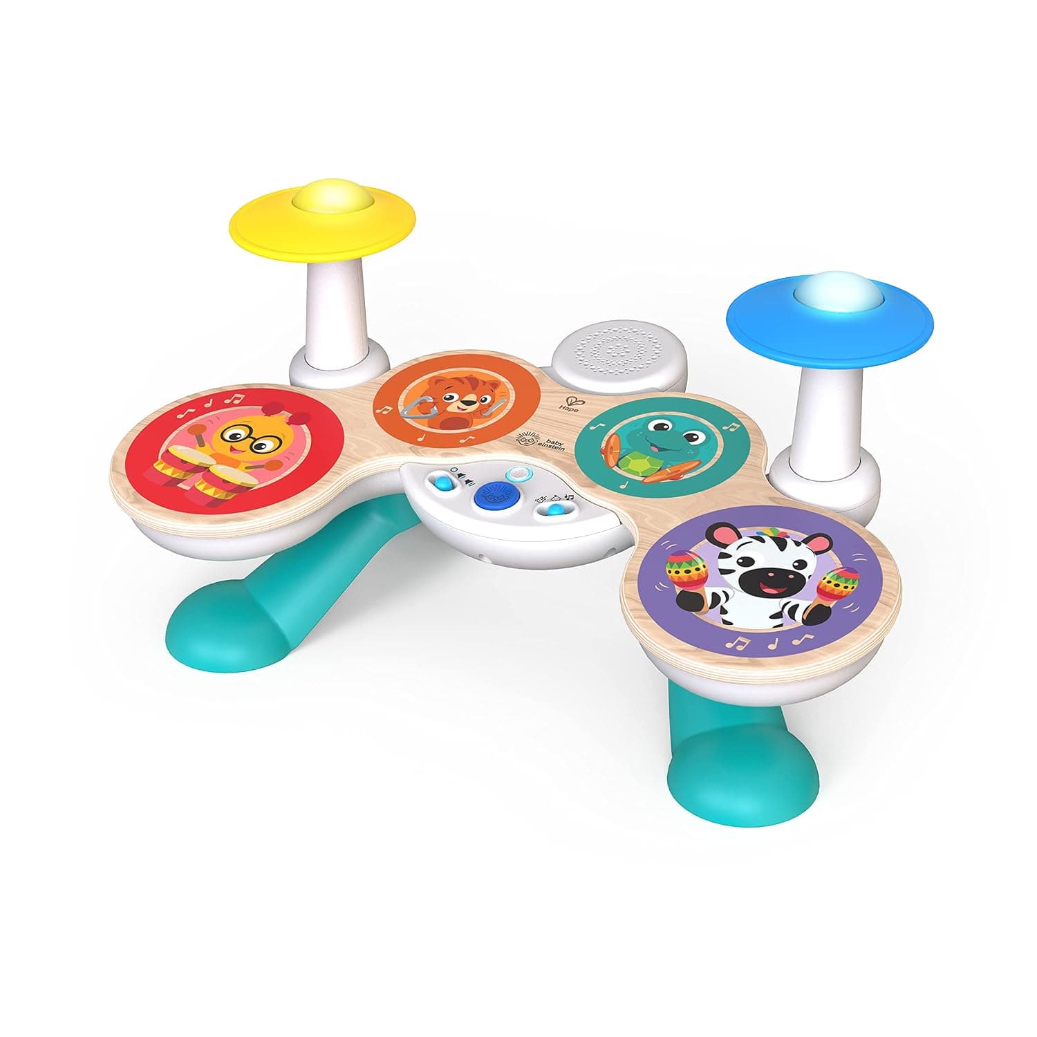 Baby Einstein Together in Tune Guitar, Safe Wireless Wooden Musical Toddler Toy, Instrument with 4 Play Modes and 10 Melodies, Volume Control, Magic Touch Collection, Age 12 Months+, Multicolored