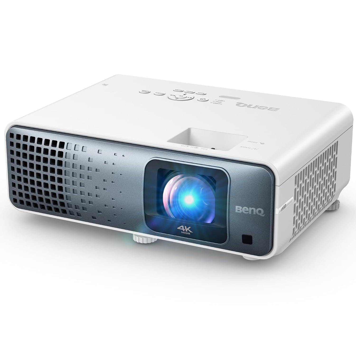 جهاز عرض TK710STi بدقة 4K HDR بإضاءة ليزر بسطوع 3200 لومن للأفلام والألعاب مع وقت استجابة 4 مللي ثانية، 240 هرتز، HDR10، تلفزيون اندرويد مع نتفليكس كروم كاست وايربلاي، إصدار المملكة العربية السعودية