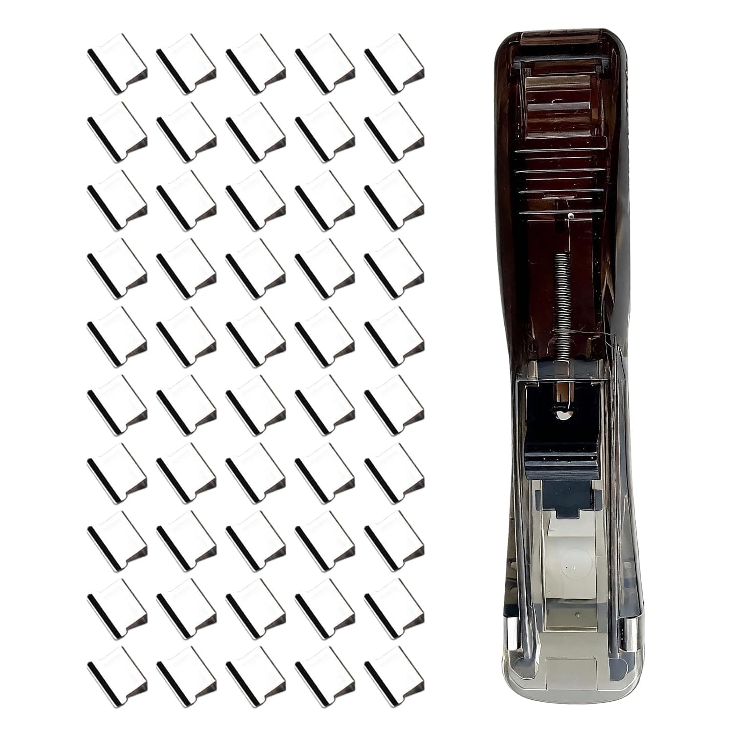 Travel Stapler Desk Push Clamp Dispenser for Paper