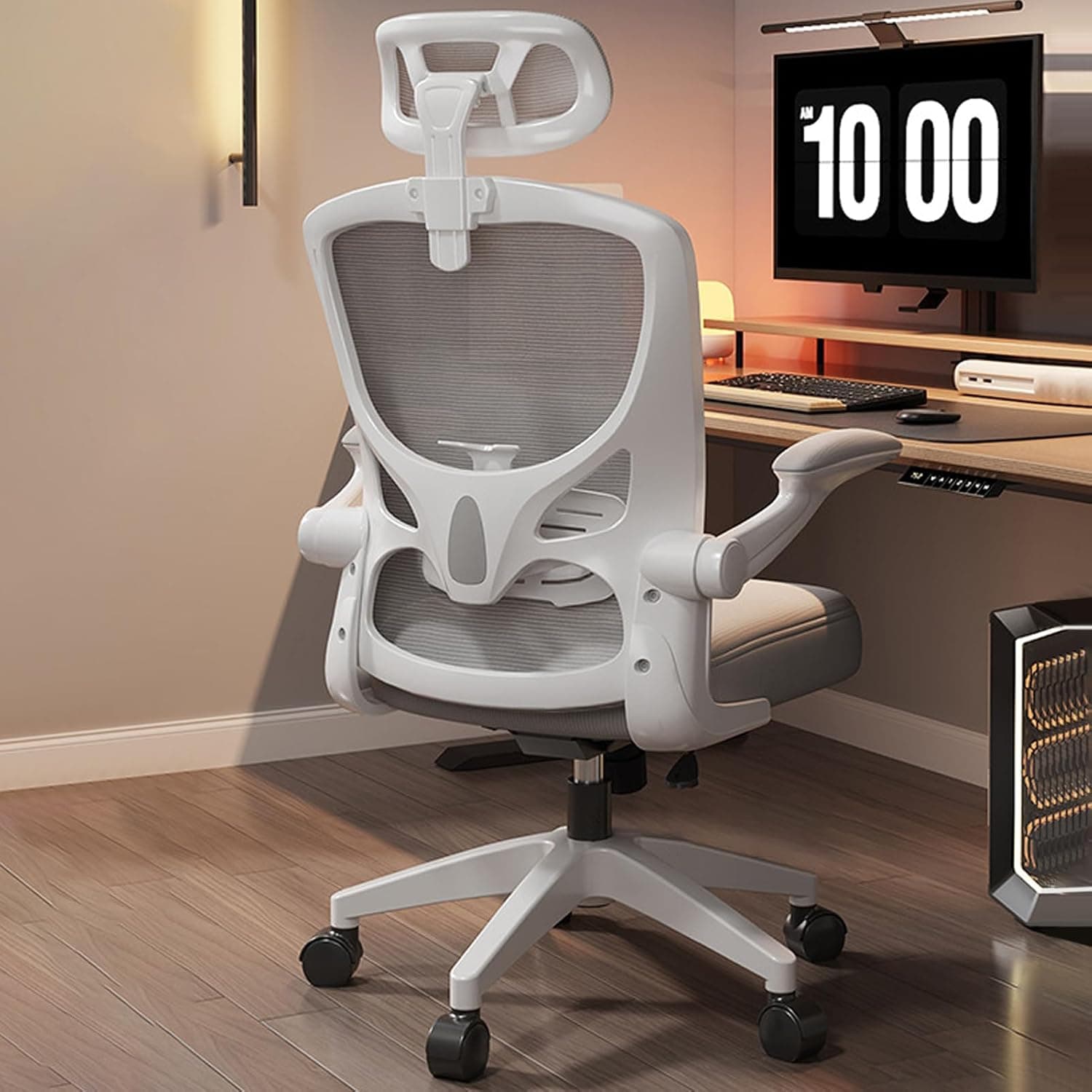 Office Chair,Ergonomic Height Adjustable Desk Chair,Home Office Desk Chair with Adjustable Headrest and Armrests,Computer Desk Chair,Comfortable Lumbar Support, Breathable Cushion for Home, Meeting