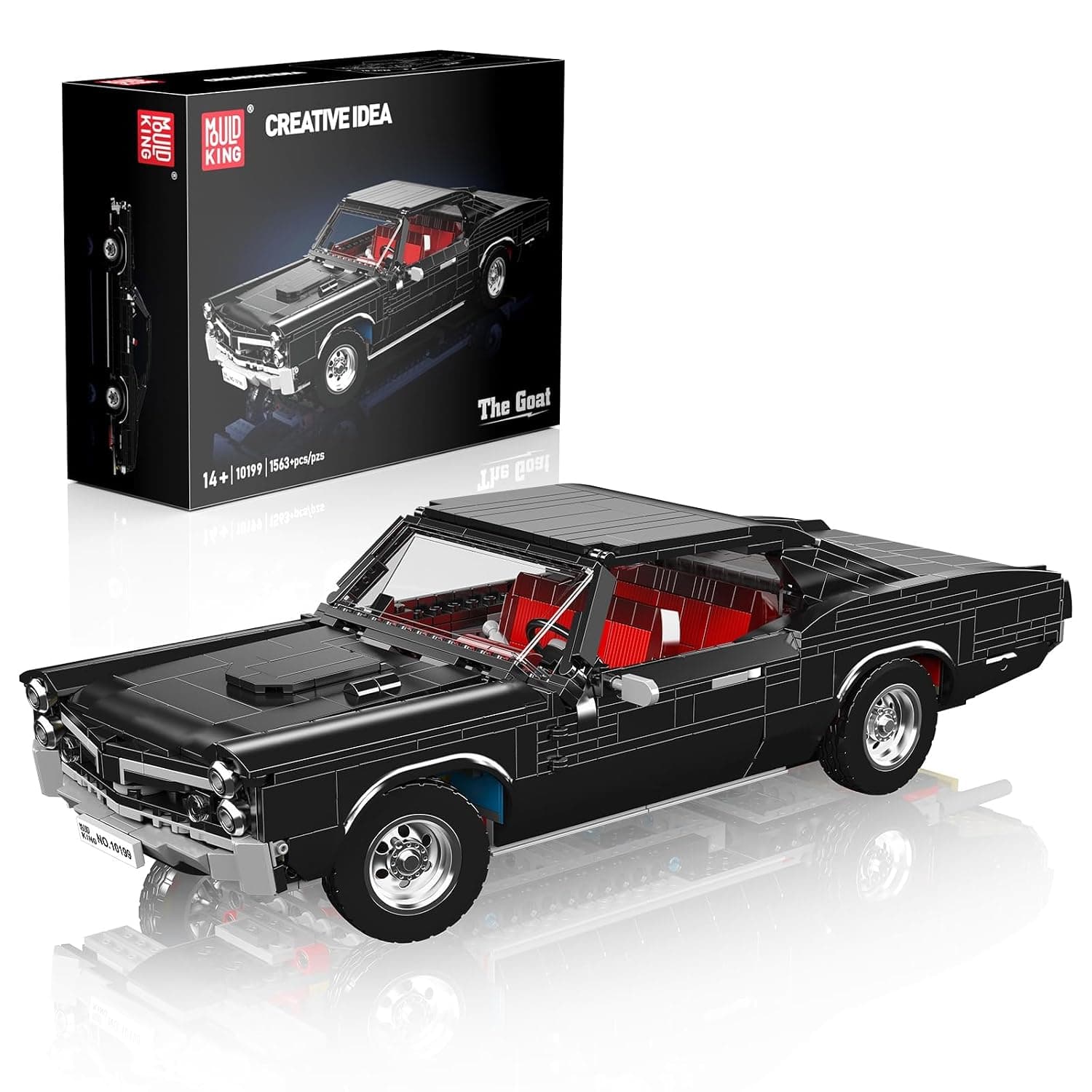 Mould King Car Construction Set, Sports Car Model 10199, Speed Champion Cars Construction Kit, 1563 Pieces, Construction Toy for Adults and Children from 14 Years