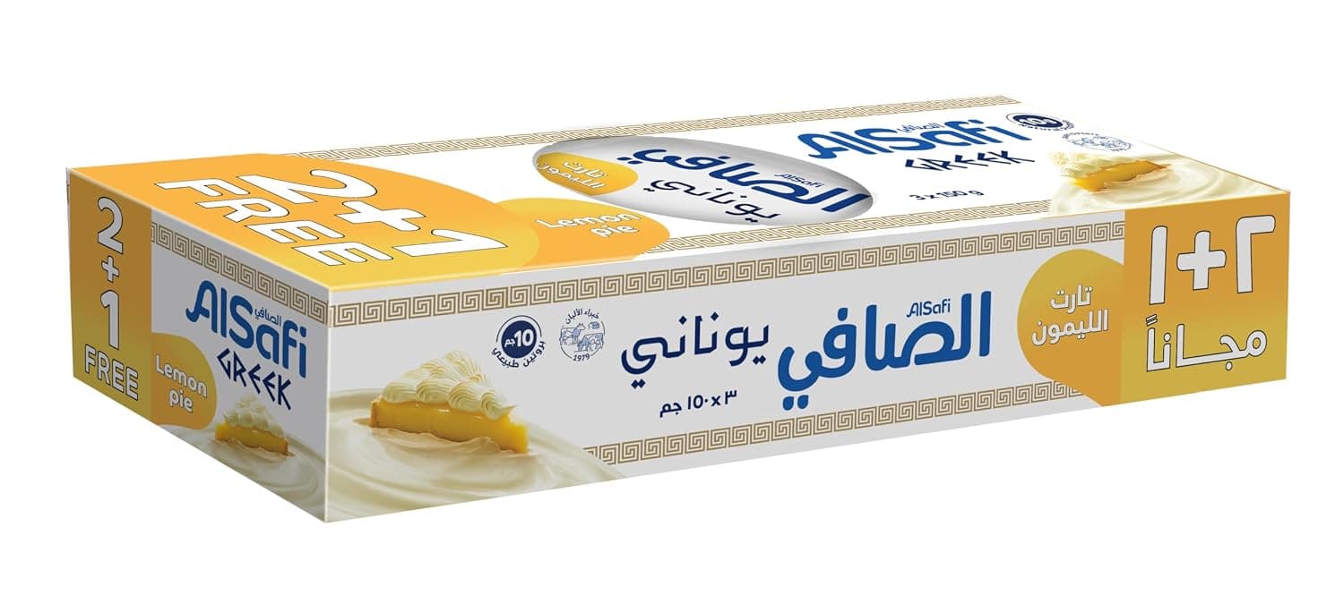 AlSafi Lemon Pie Greek Yogurt 3 x 150 g