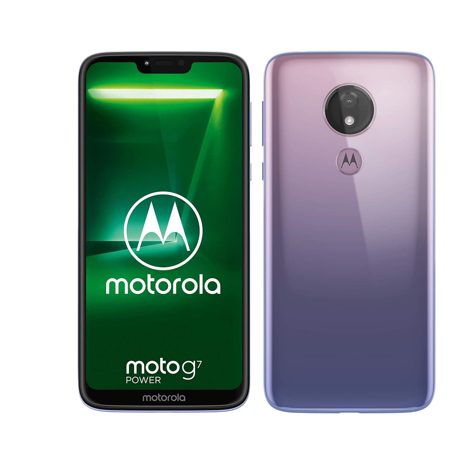 motorola Moto G7 Power 6.2in Android 9.0 Pie UK Sim-Free Smartphone with 4GB RAM and 64GB Storage (Single Sim) - Violet