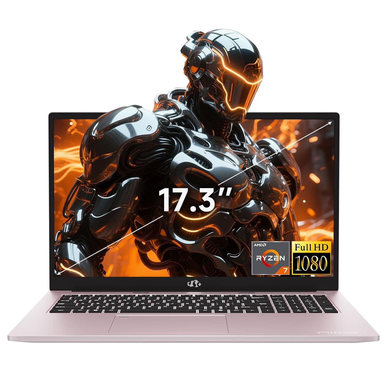 NIMO 17.3" IPS FHD Laptop, 6 Cores i3-1215U 16GB RAM 1TB SSD (Beat Ryzen 5 7520U, Up to 4.4GHz) Computer with 65W Type C Backlit Keyboard Fingerprint, for Home Student and Business