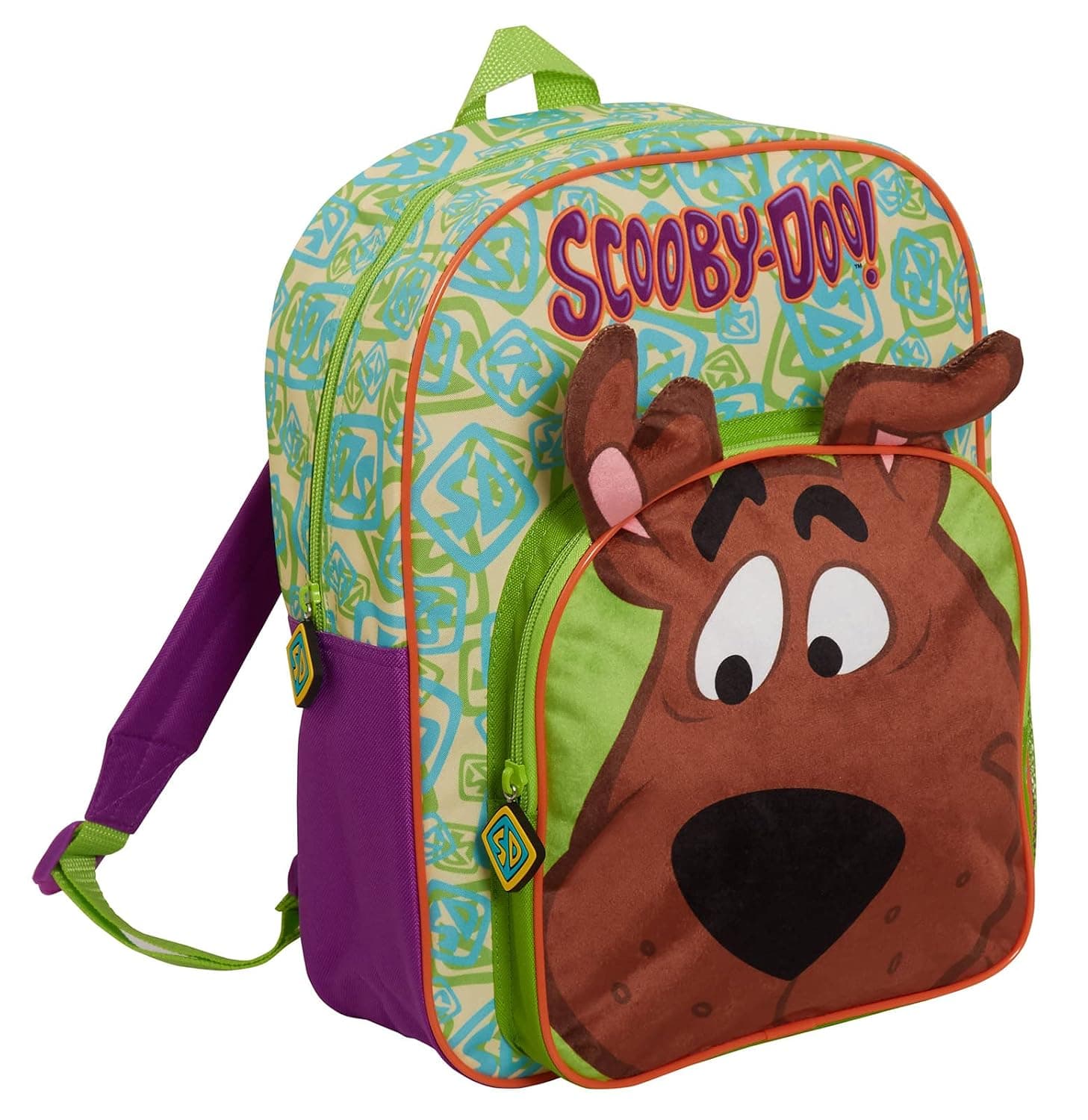 Scooby Doo Backpack For Kids Large School Bag Travel Sports Rucksack with Drinks Holder