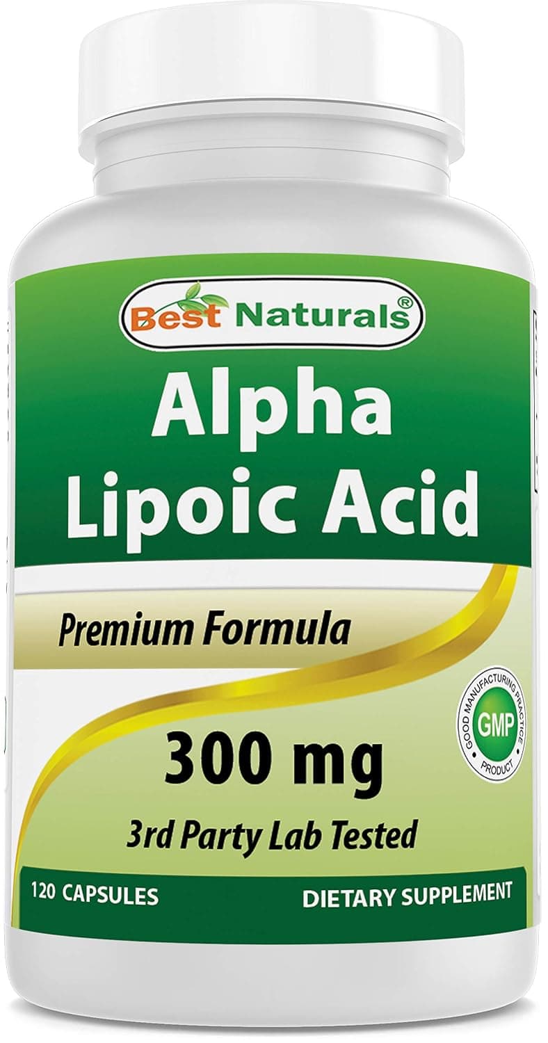 Best Naturals Alpha Lipoic Acid 300mg - Premium Formula - 120 Capsules
