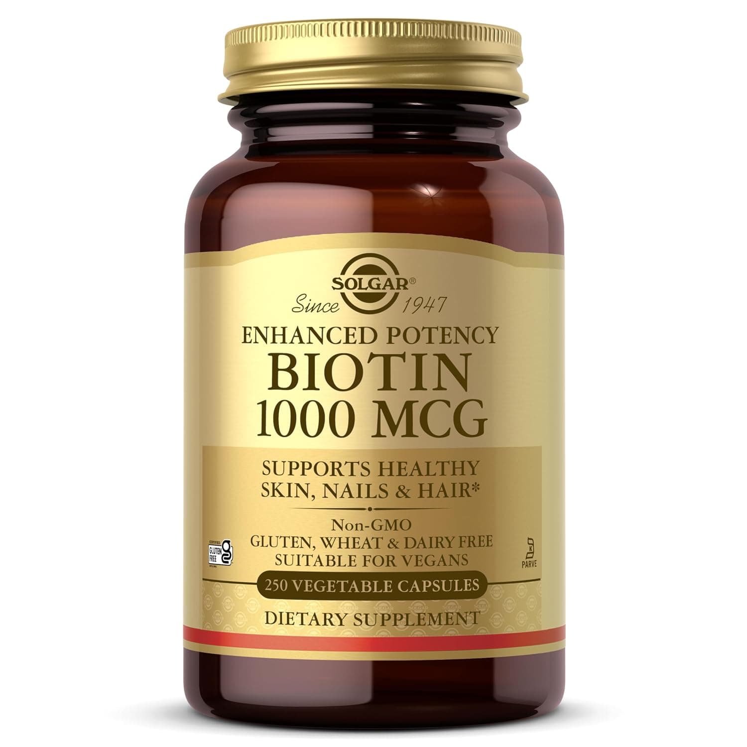 Solgar Biotin Vegetable Capsules -1000 Mcg, 250 Caps