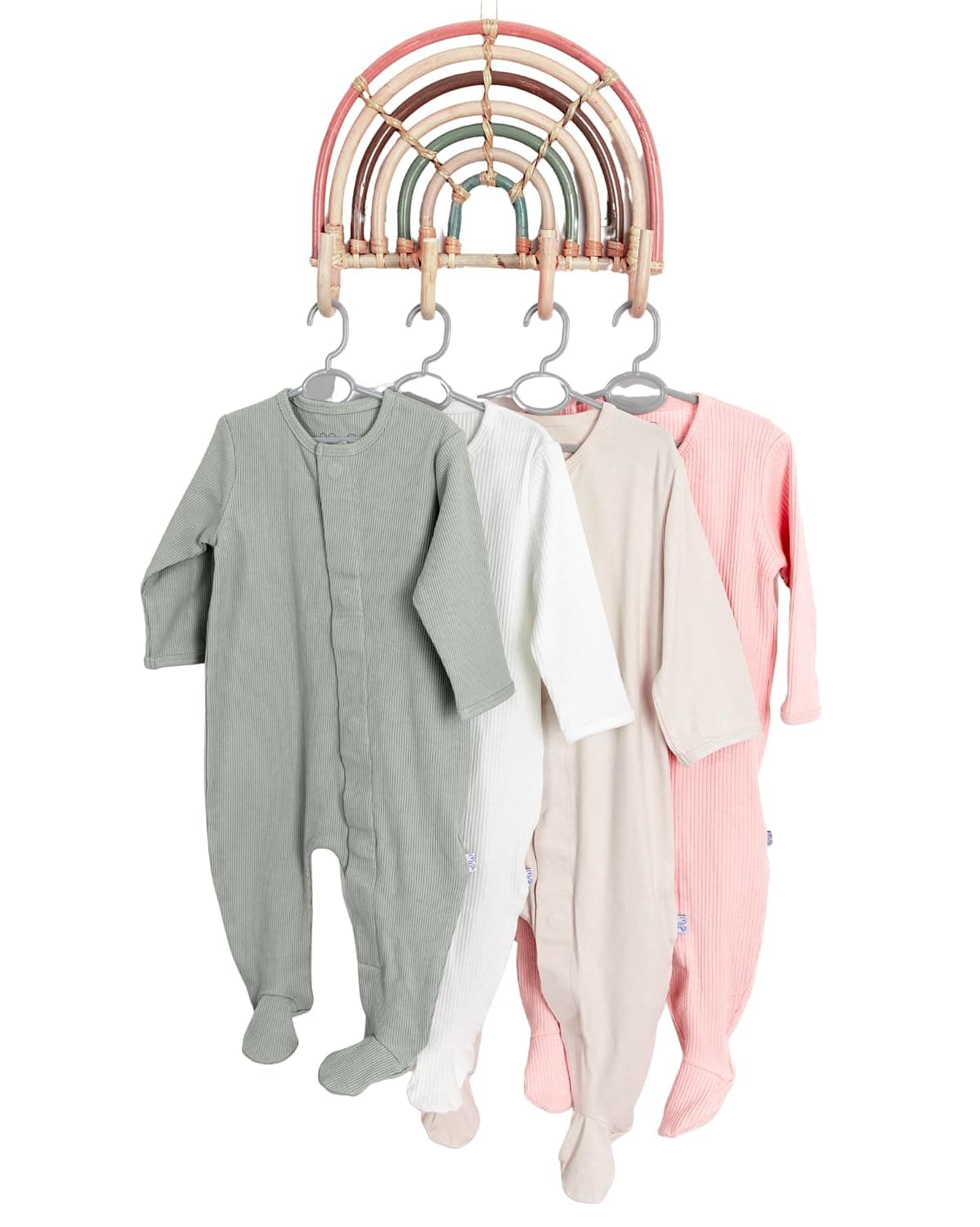 Magnet Monkey’s Infant Romper – Long Sleeve Baby Bodysuit with Hidden Magnetic Closures, Organic Cotton – Unisex Newborn Outfit
