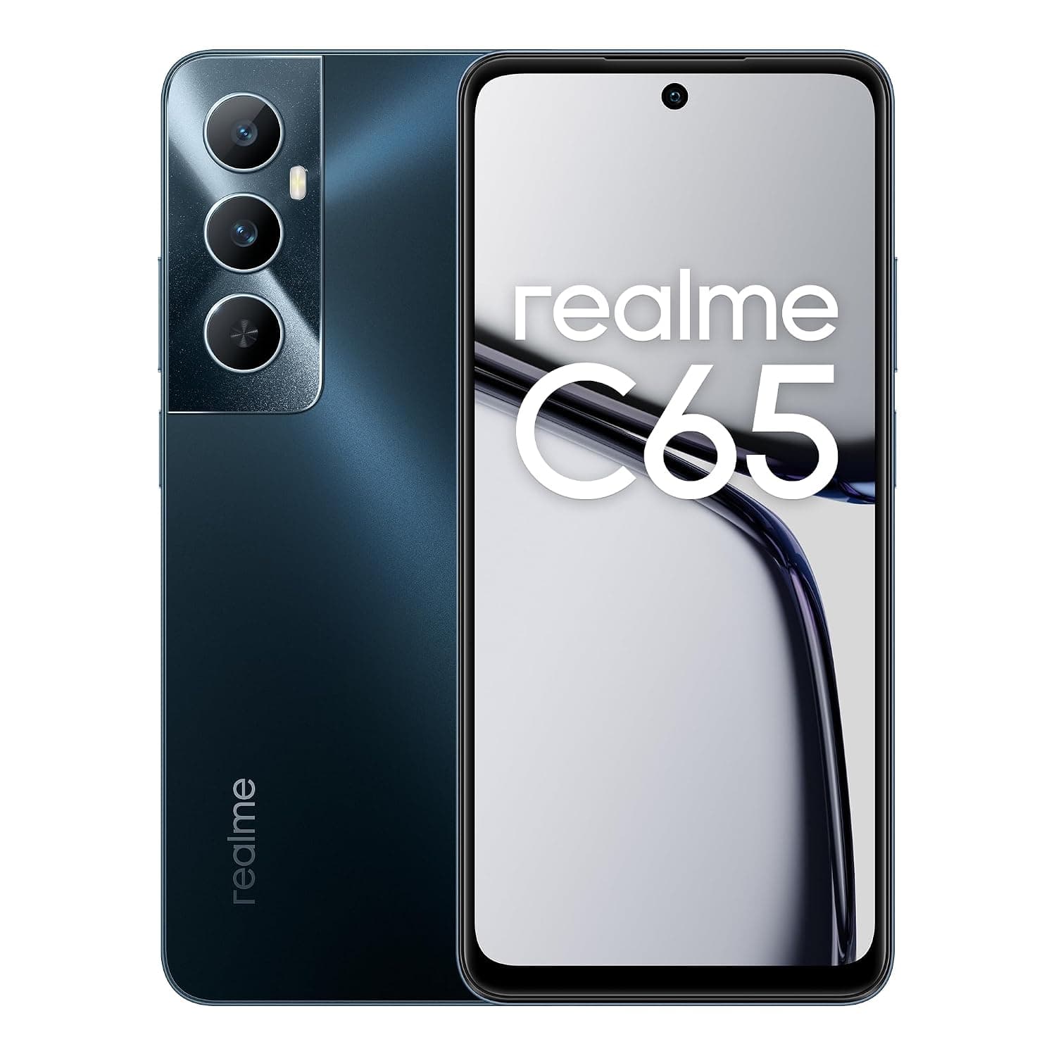 Realme C65 Dual-SIM 128GB ROM + 6GB RAM (GSM Only | No CDMA) Factory Unlocked 4G/LTE Smartphone (Starlight Black) - International Version