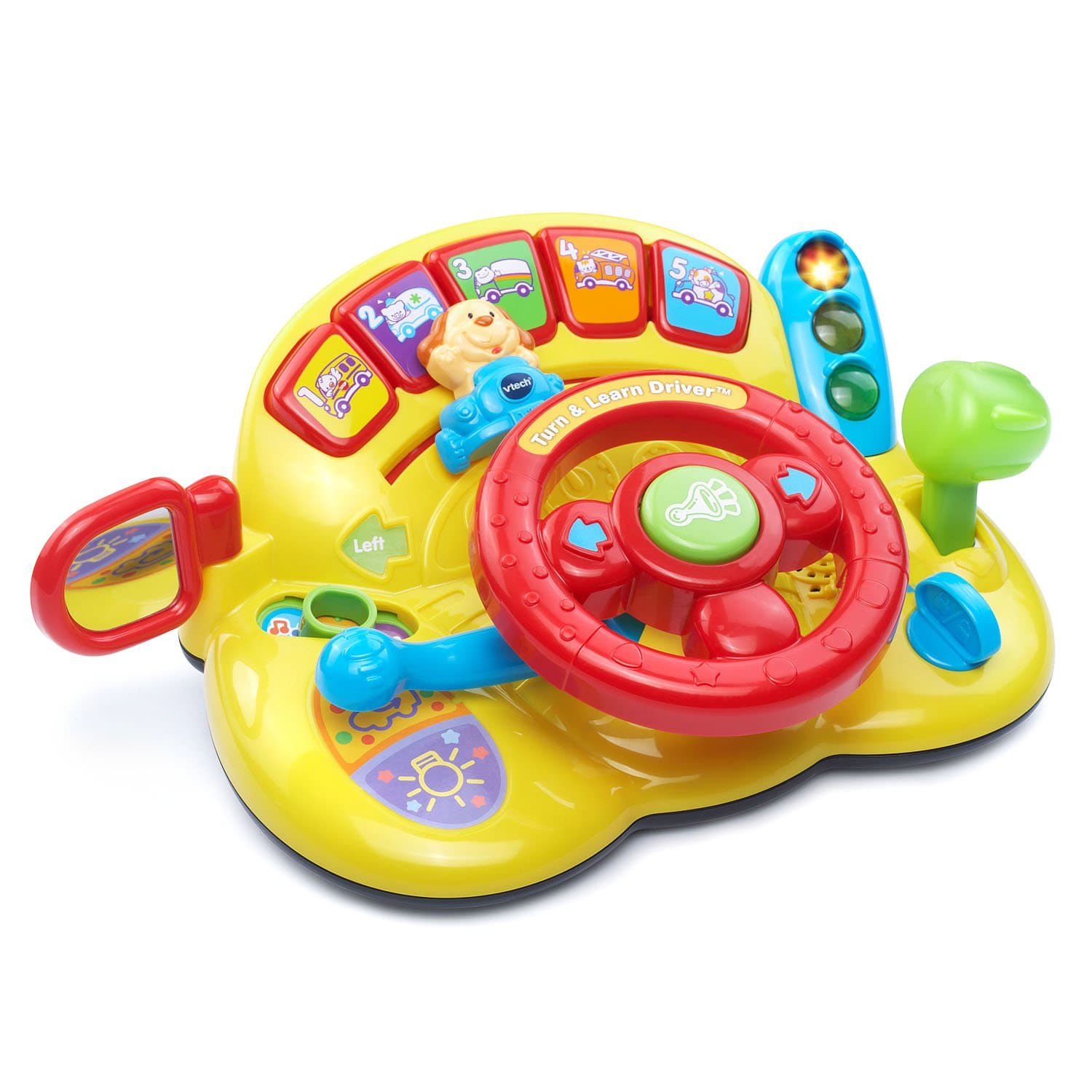 VTech - Yellow Turn and Learn Driver Toy Car for 6 Months to 3 Years with 2 AA Batteries Included
