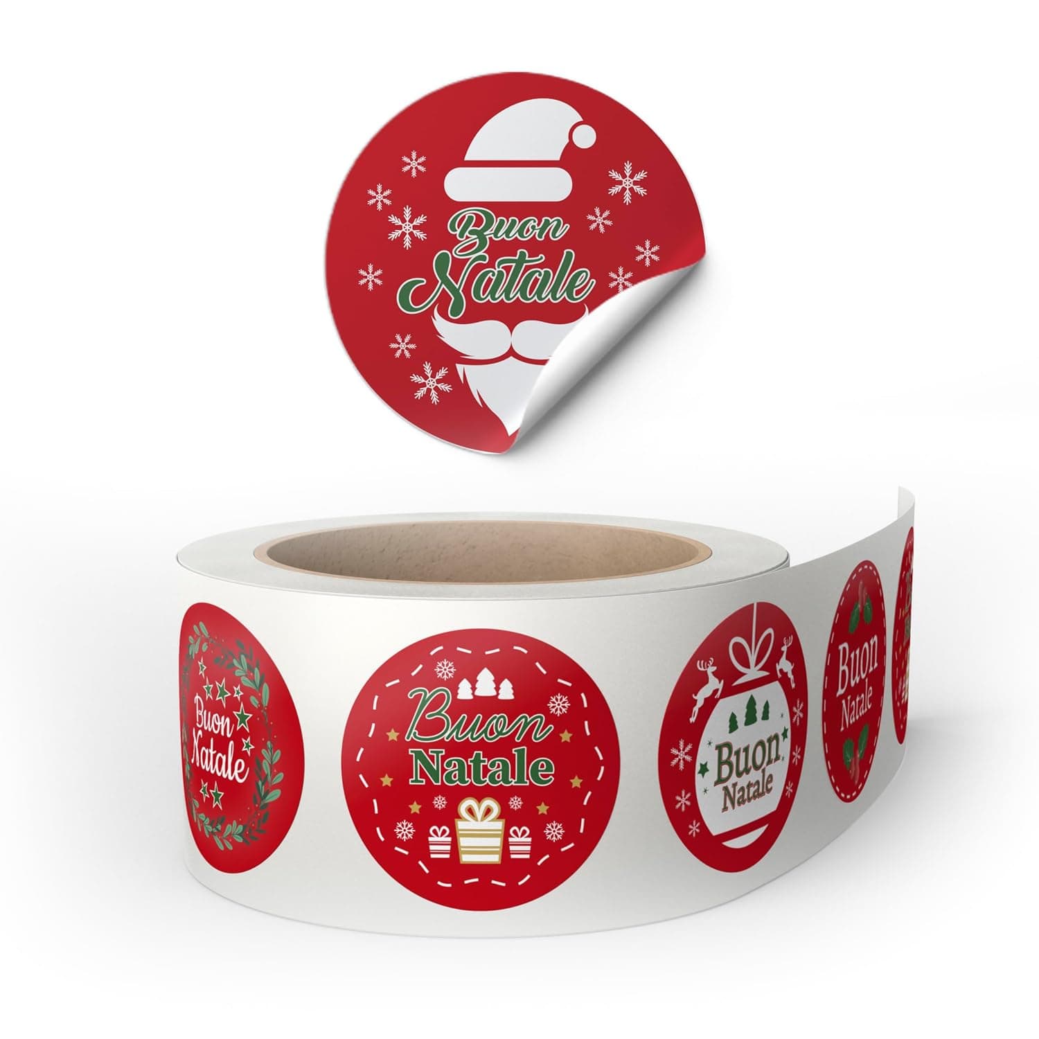 Christmas Gift Sticker Labels - Maxi Label Gifts Merry Christmas Wrapping - Seal Stickers Christmas Bags - Warranty Seal Pack - Car Seals Stickers Christmas Theme