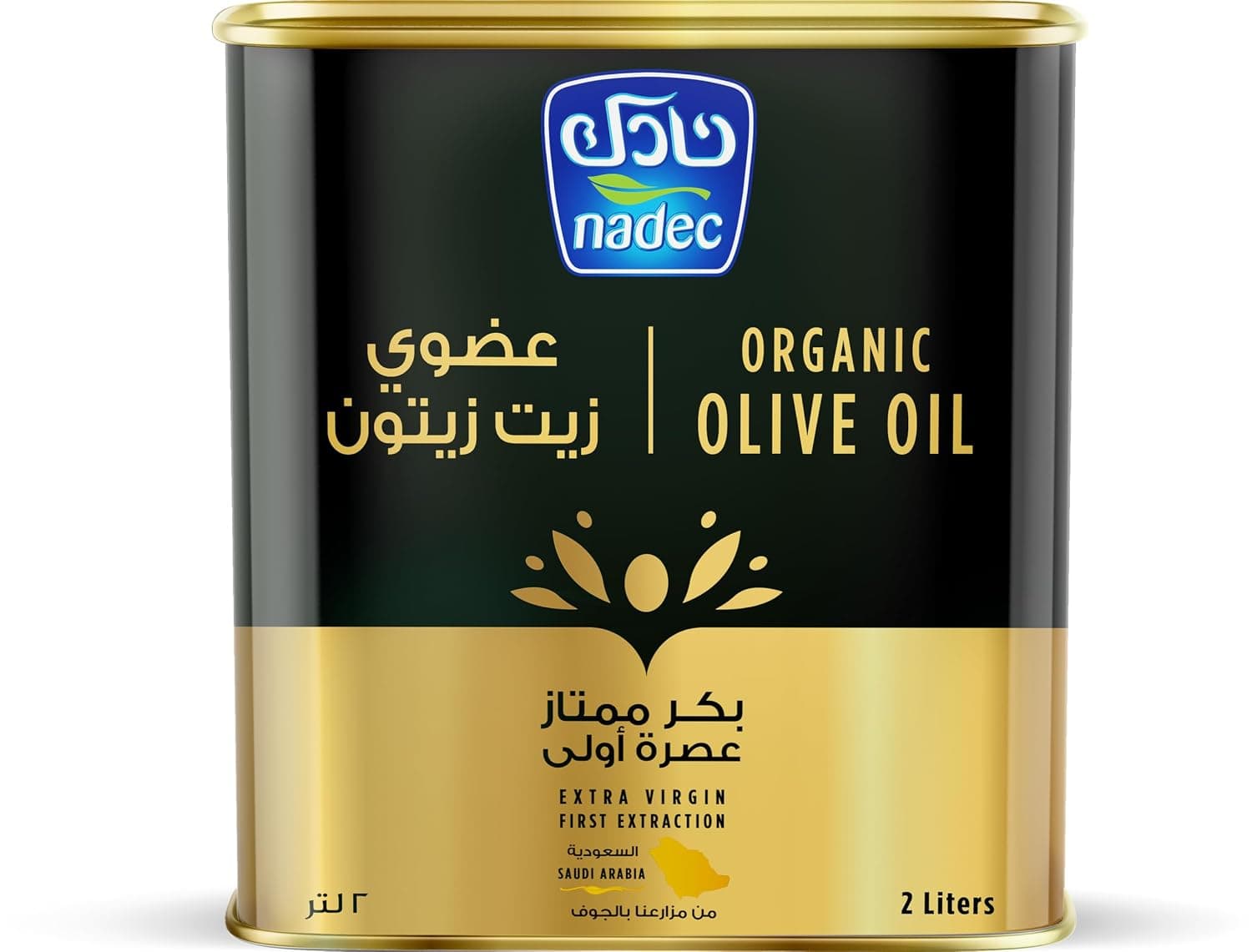 Nadec Organic Extra Virgin Olive Oil, 2 Ltr