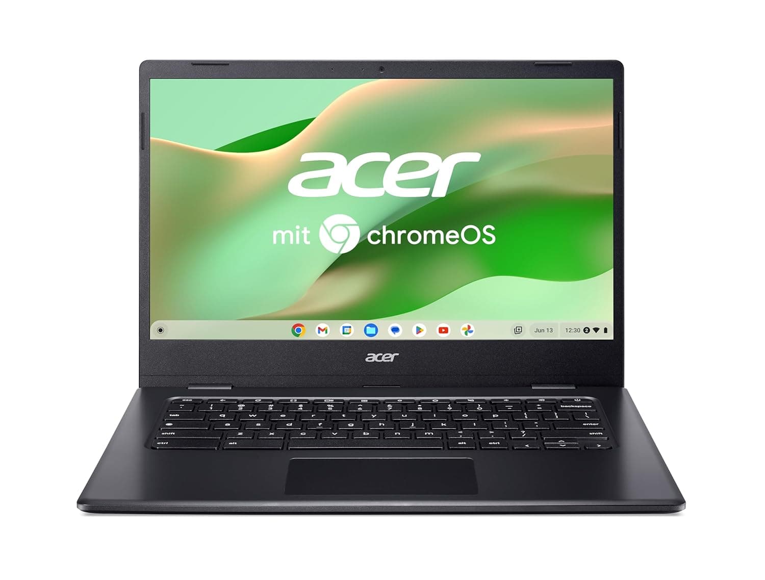 Acer Chromebook 314 (CBOA314-1H-C32M) Laptop, 14" FHD Screen, Intel Celeron N4500, 4GB RAM, 128GB SSD, Intel UHD Graphics, Google ChromeOS, QWERTZ Keyboard, Black
