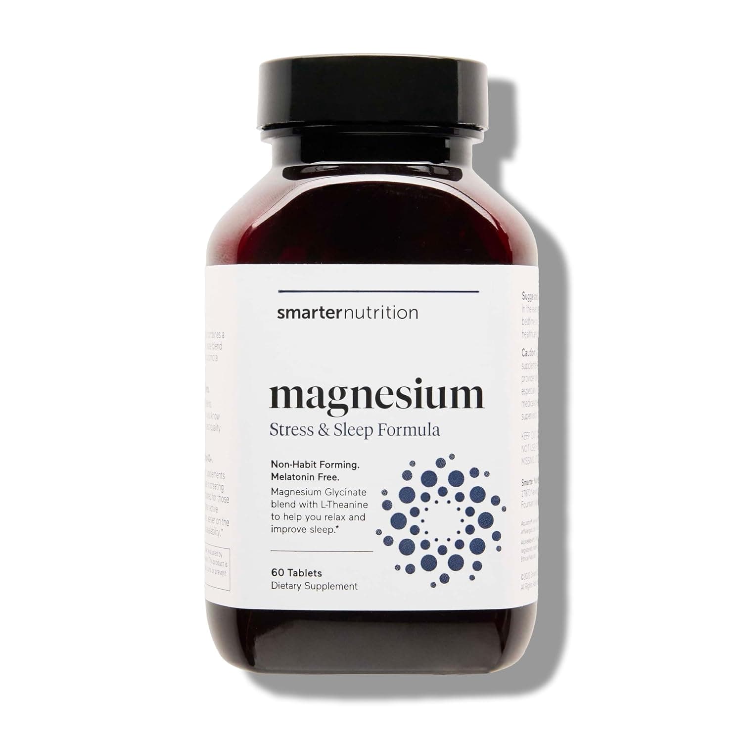 SMARTERNUTRITION Smarter Nutrition Magnesium Complex - Chelated Magnesium Glycinate + Citrate, Sleep Malate, Relaxation, Muscles & Nerves + Clinically Proven L-Theine