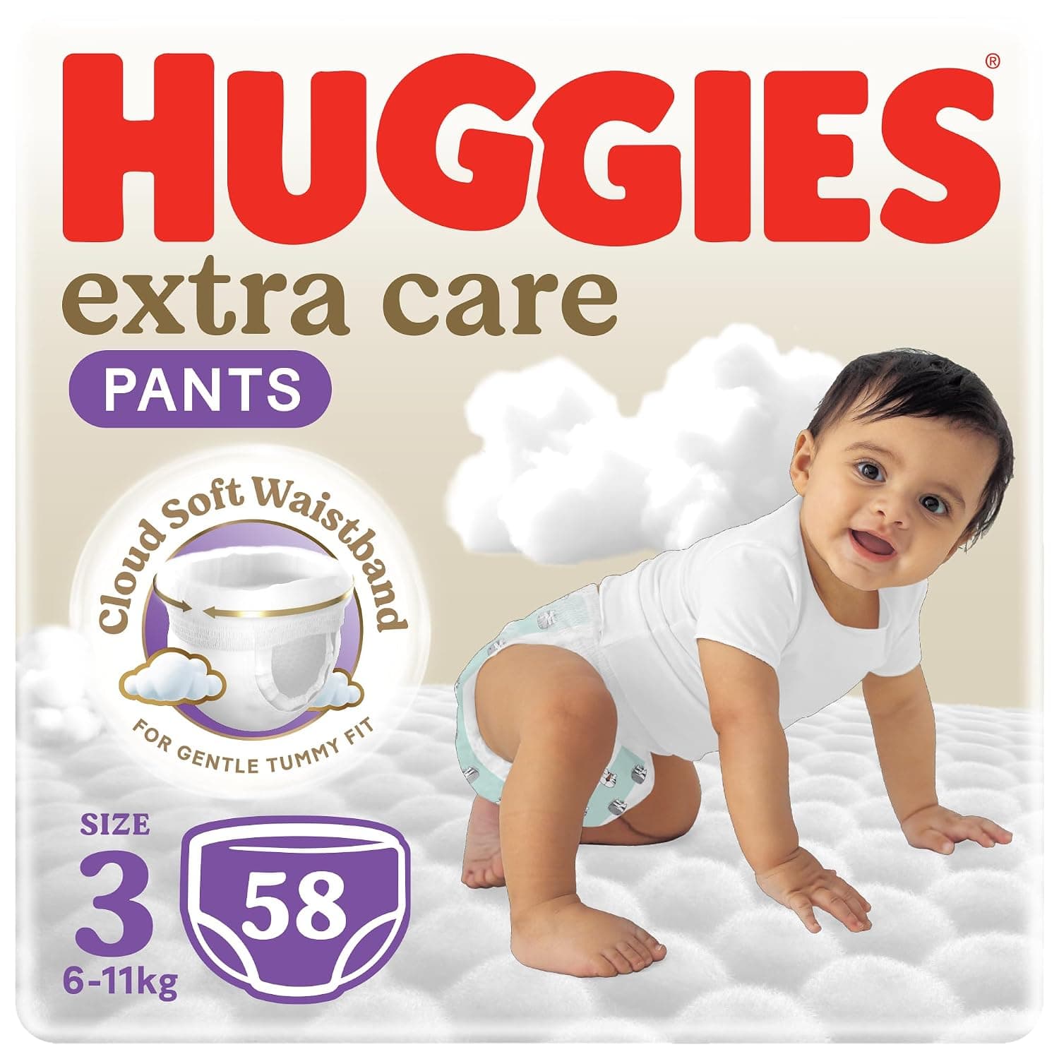 Huggies Extra Care Culotte Size 3 (6-11 KG) 58 Pants