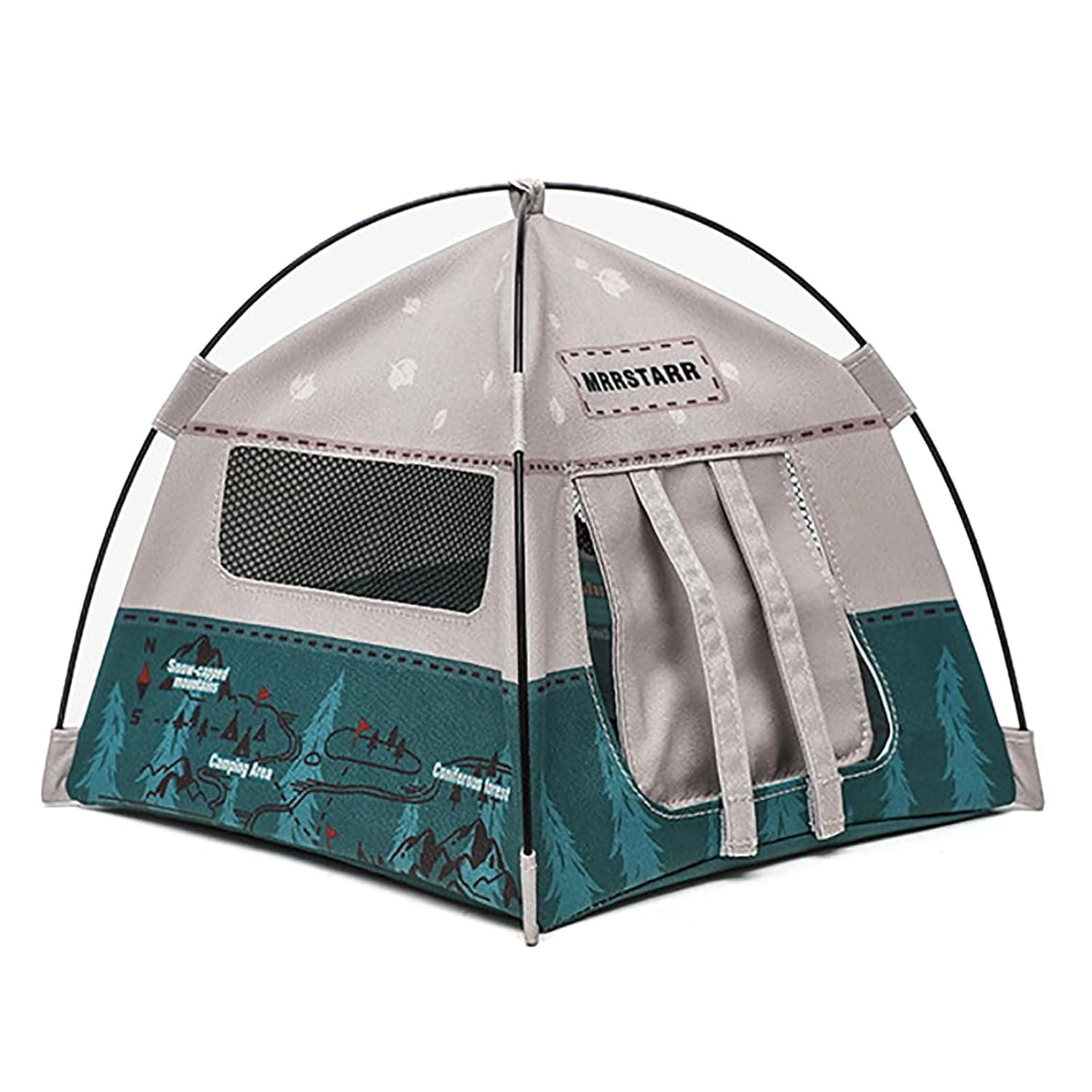 1:12 Scale Camping Small Tent Model, Miniature Camping Equipment Model, Tiny Cute Tent Doll House Camping Tent, Movable Dolls Decorative Miniature Scene Accessories Photography Props for Toy Display