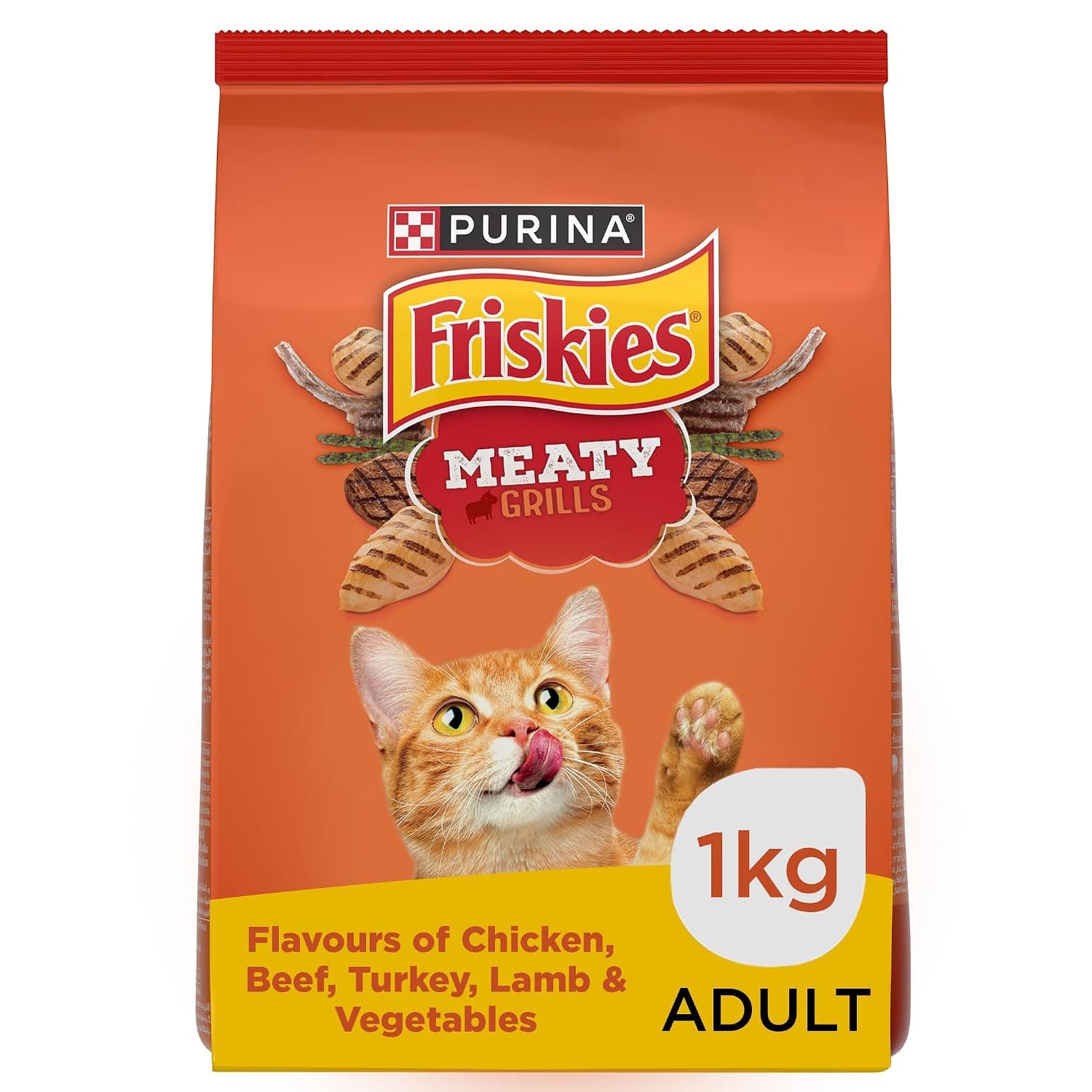 Purina Friskies Meaty Grill Dry Cat Food 1kg