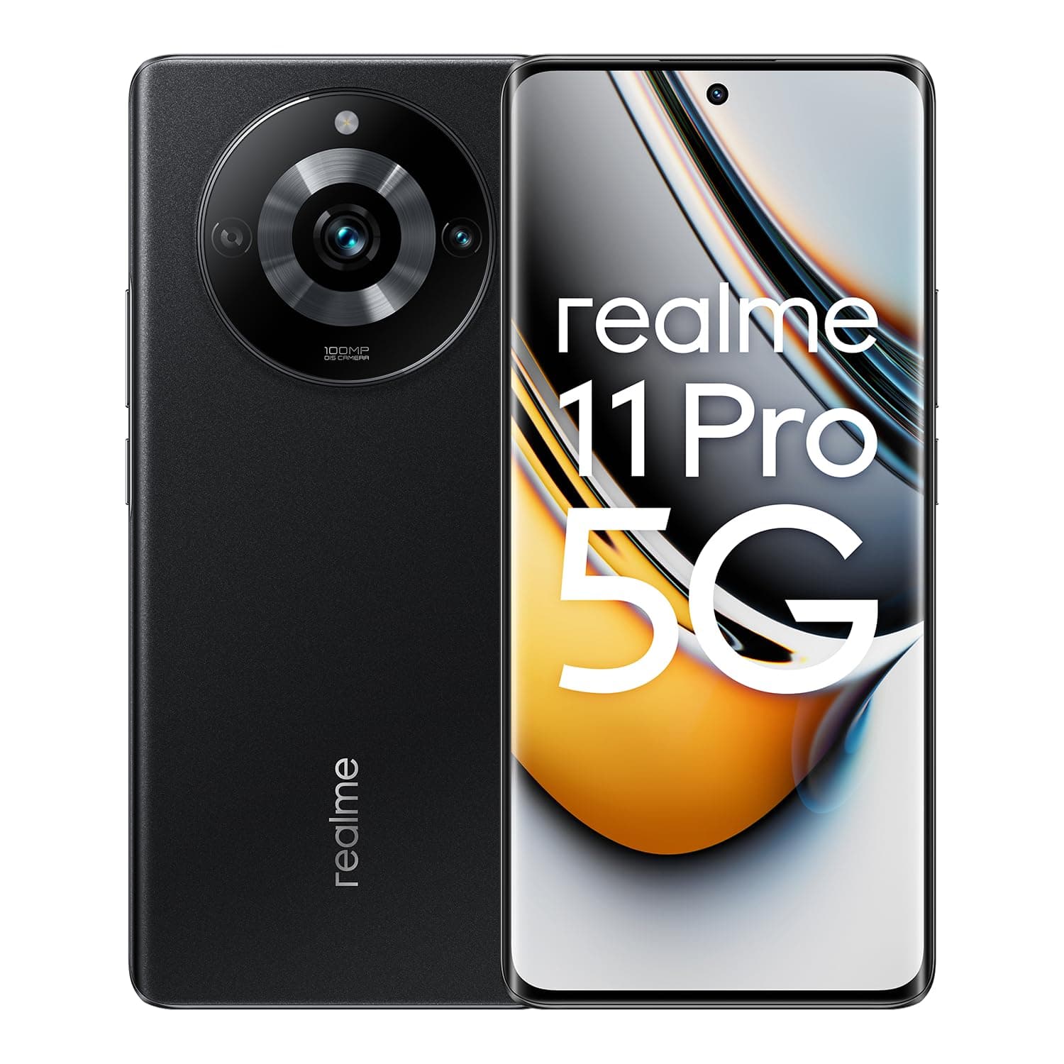 Realme 11 Pro RMX3771 Dual-SIM 128GB ROM + 8GB RAM (GSM Only | No CDMA) Factory Unlocked 5G Smart Phone (Astral Black) - International Version